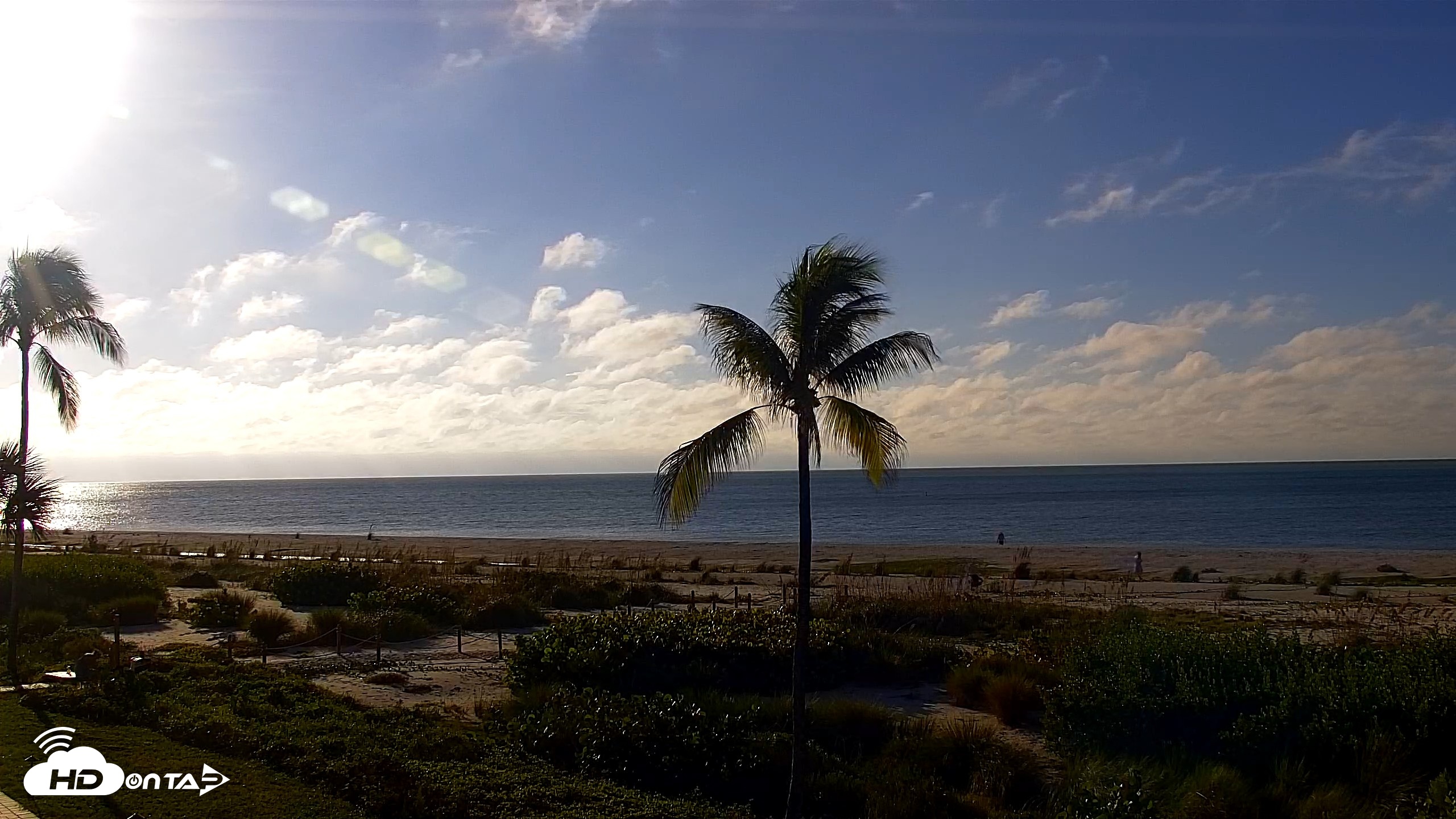 Snapshot of Sanibel Island Florida Live Beach Webcam taken Sep 25, 2026, 8:33am EDT