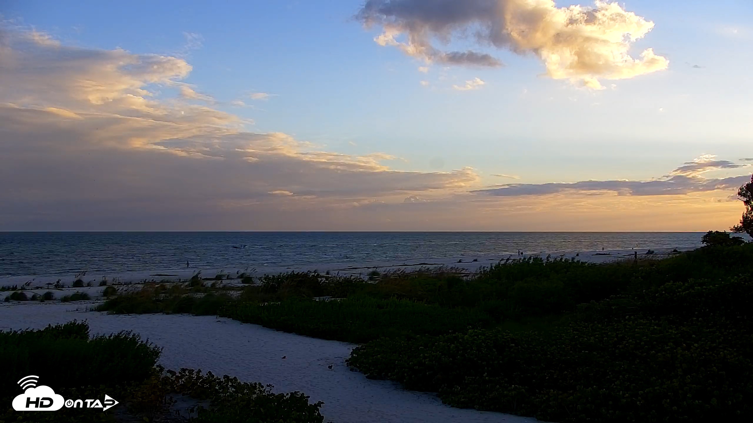 Snapshot of Sanibel Island Florida Live Beach Webcam taken Sep 17, 2026, 7:13pm EDT