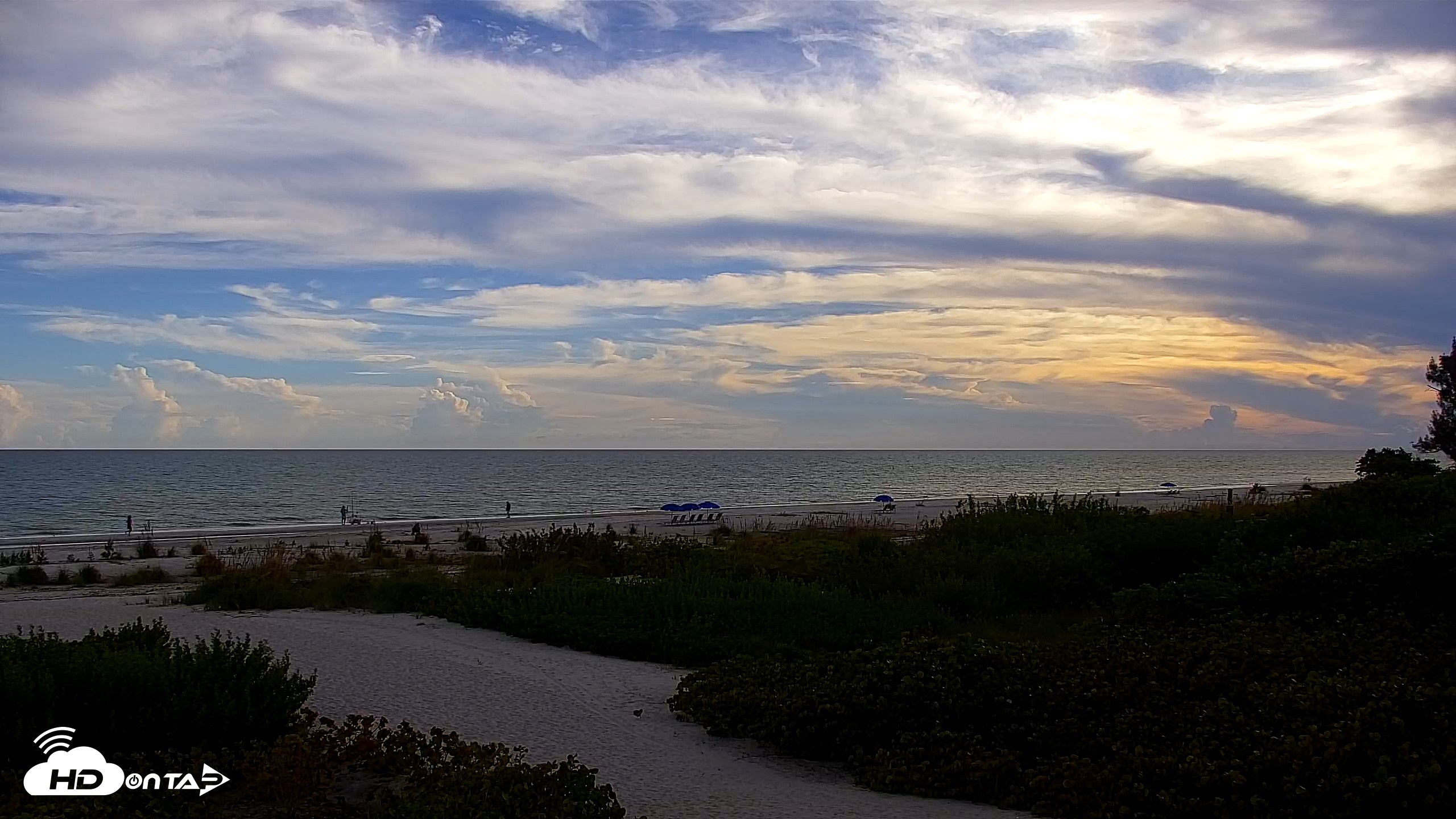 Snapshot of Sanibel Island Florida Live Beach Webcam taken Oct 16, 2026, 5:44pm EDT