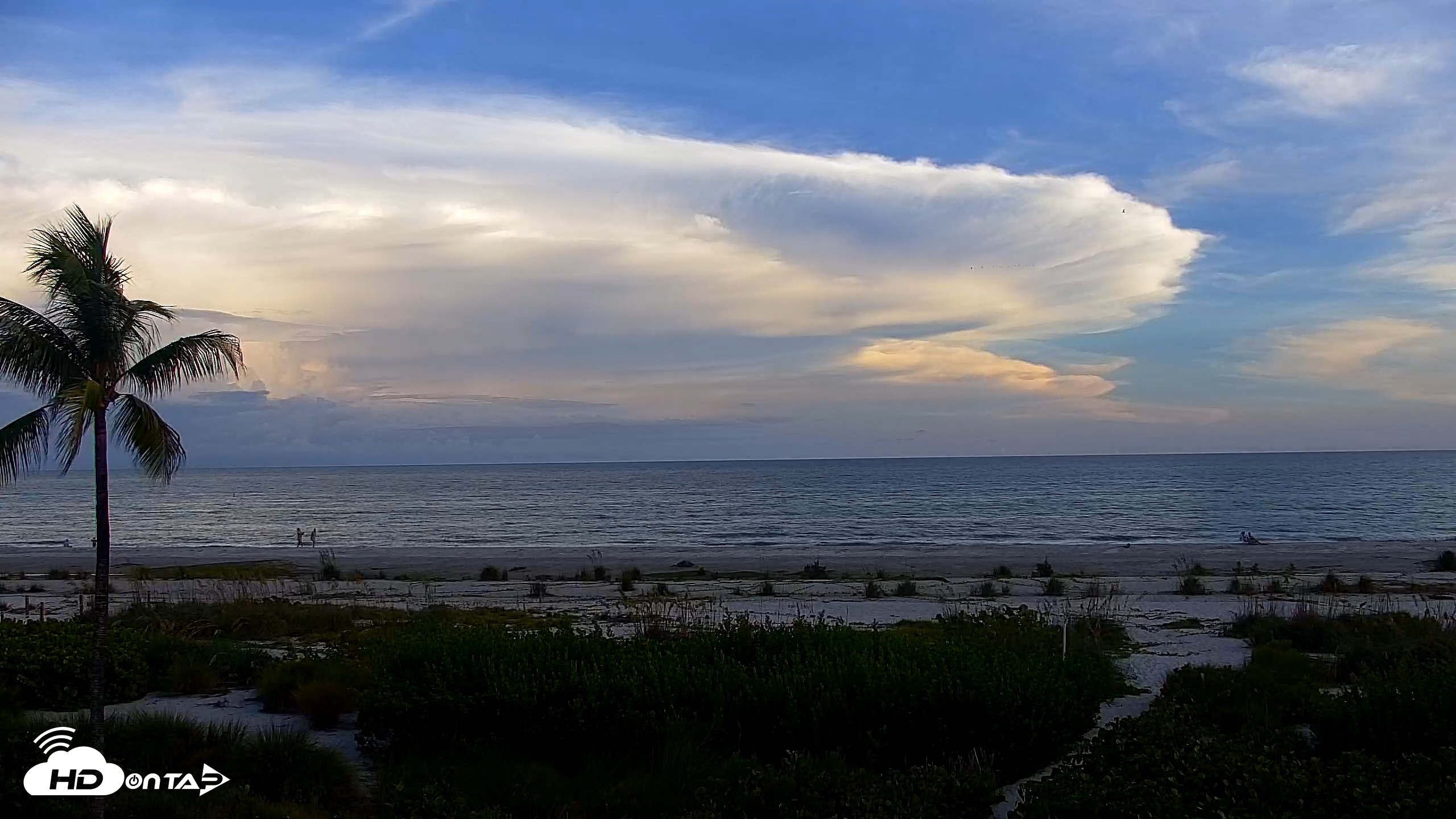 Snapshot of Sanibel Island Florida Live Beach Webcam taken Oct 5, 2026, 6:49pm EDT