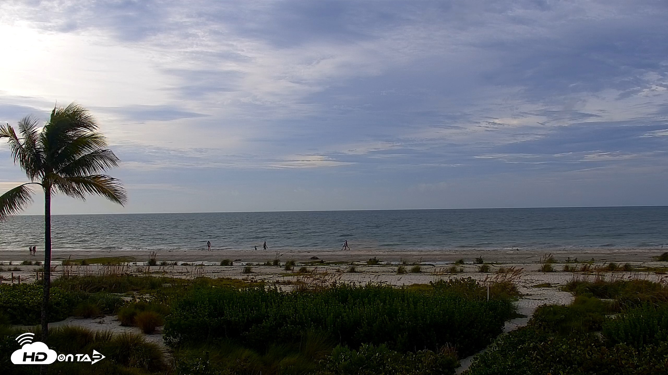 Snapshot of Sanibel Island Florida Live Beach Webcam taken Oct 3, 2026, 8:28am EDT