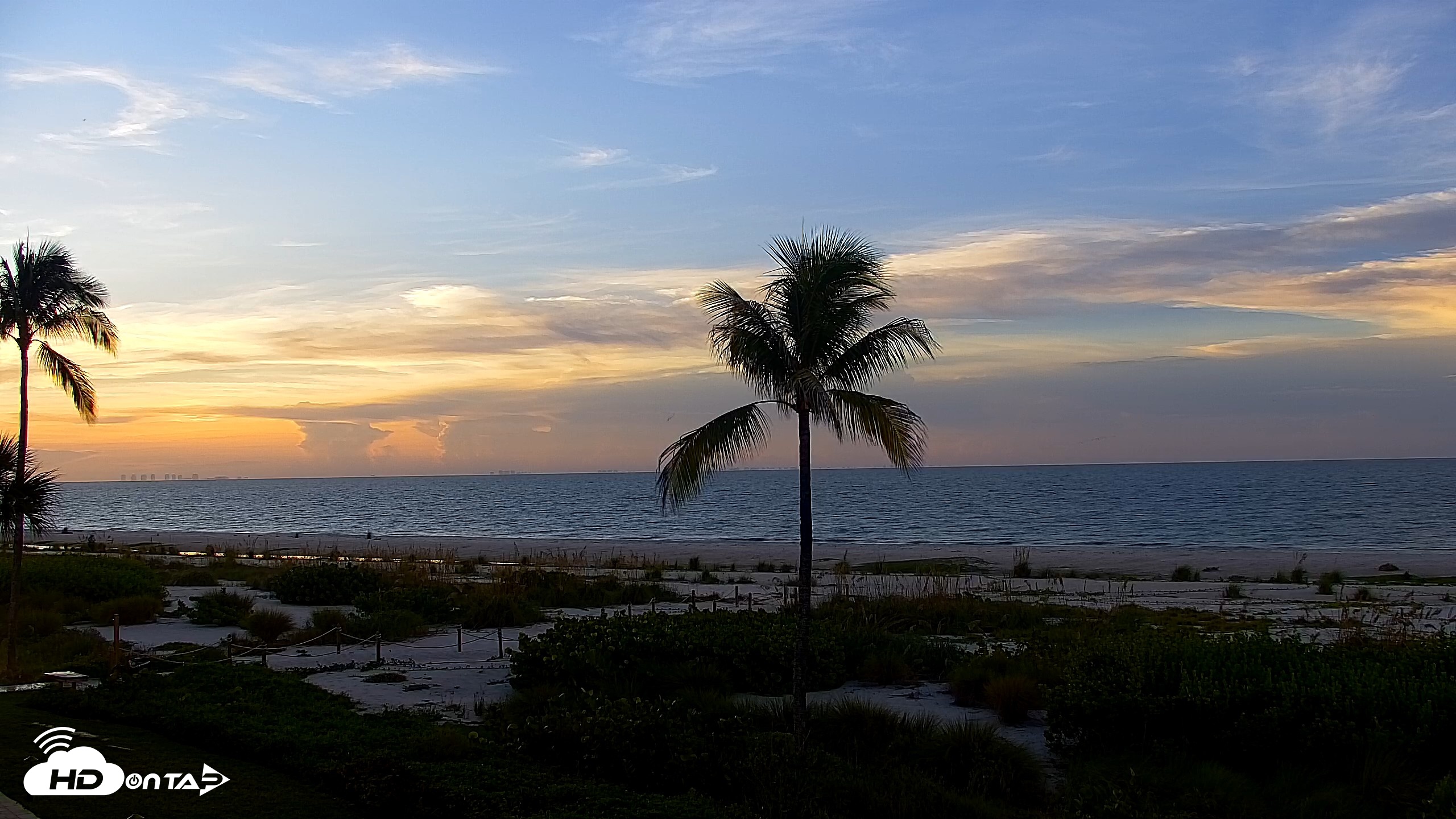 Snapshot of Sanibel Island Florida Live Beach Webcam taken Sep 10, 2026, 7:25am EDT