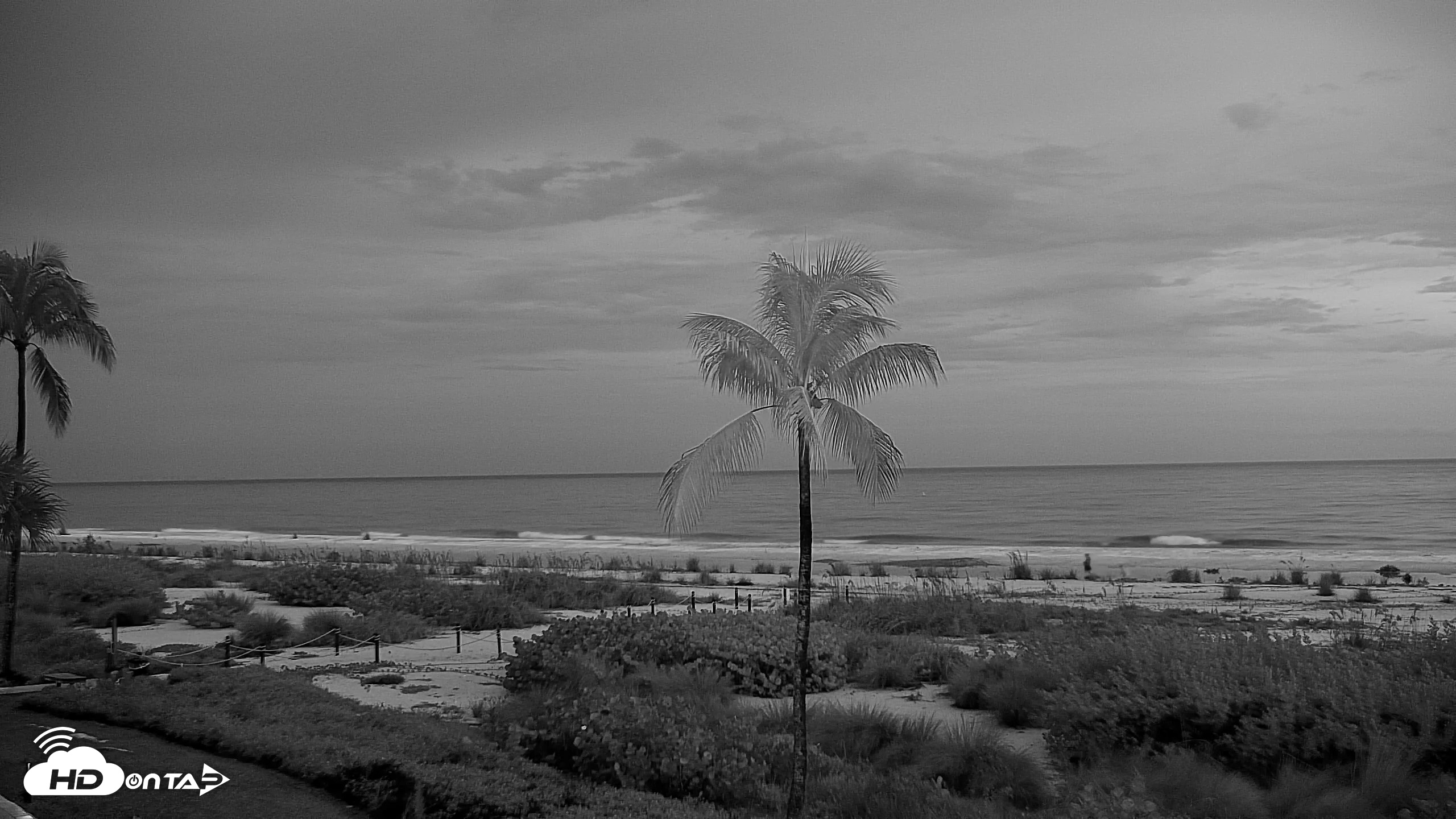 Snapshot of Sanibel Island Florida Live Beach Webcam taken Oct 7, 2026, 7:22pm EDT