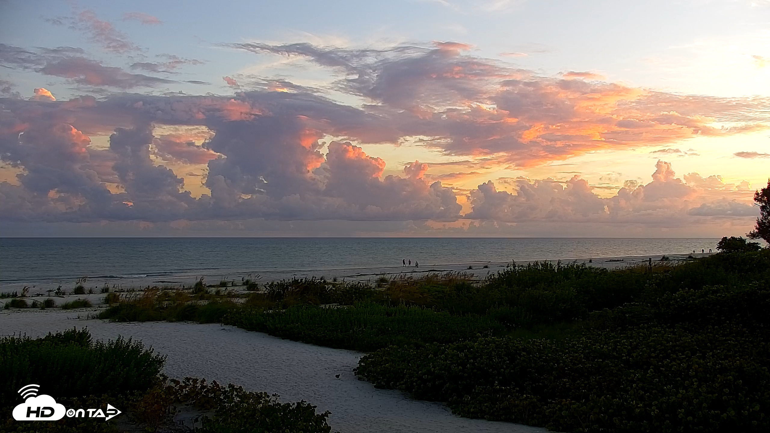 Snapshot of Sanibel Island Florida Live Beach Webcam taken Sep 21, 2026, 7:28pm EDT