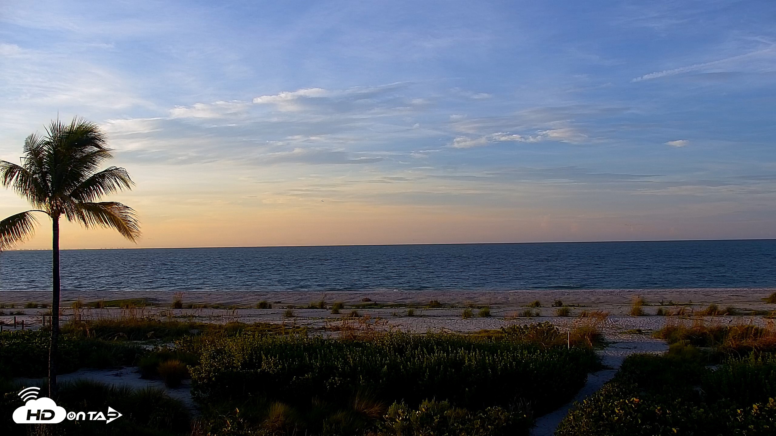 Snapshot of Sanibel Island Florida Live Beach Webcam taken Sep 9, 2026, 7:32am EDT
