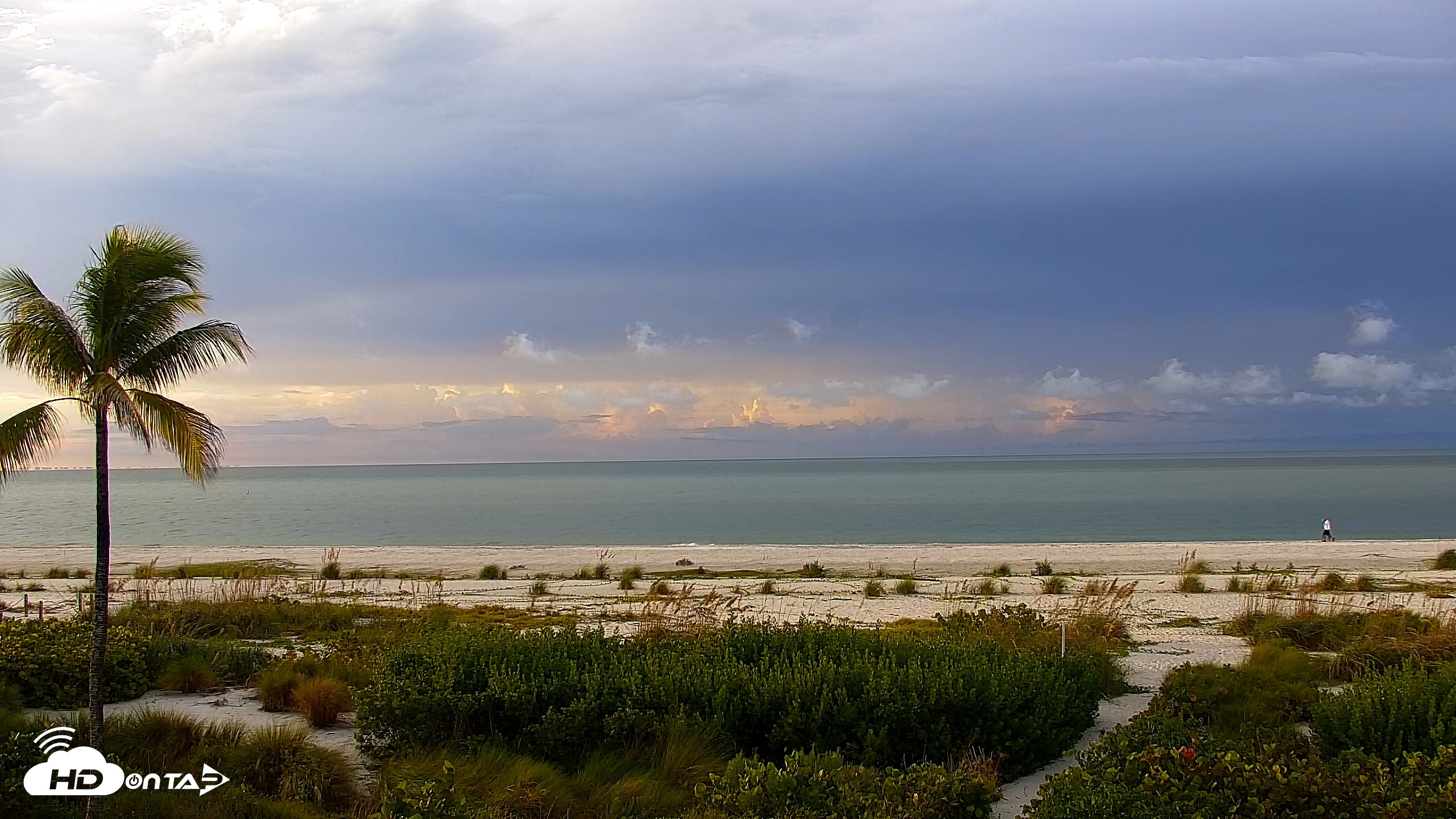 Snapshot of Sanibel Island Florida Live Beach Webcam taken Sep 21, 2026, 7:56am EDT