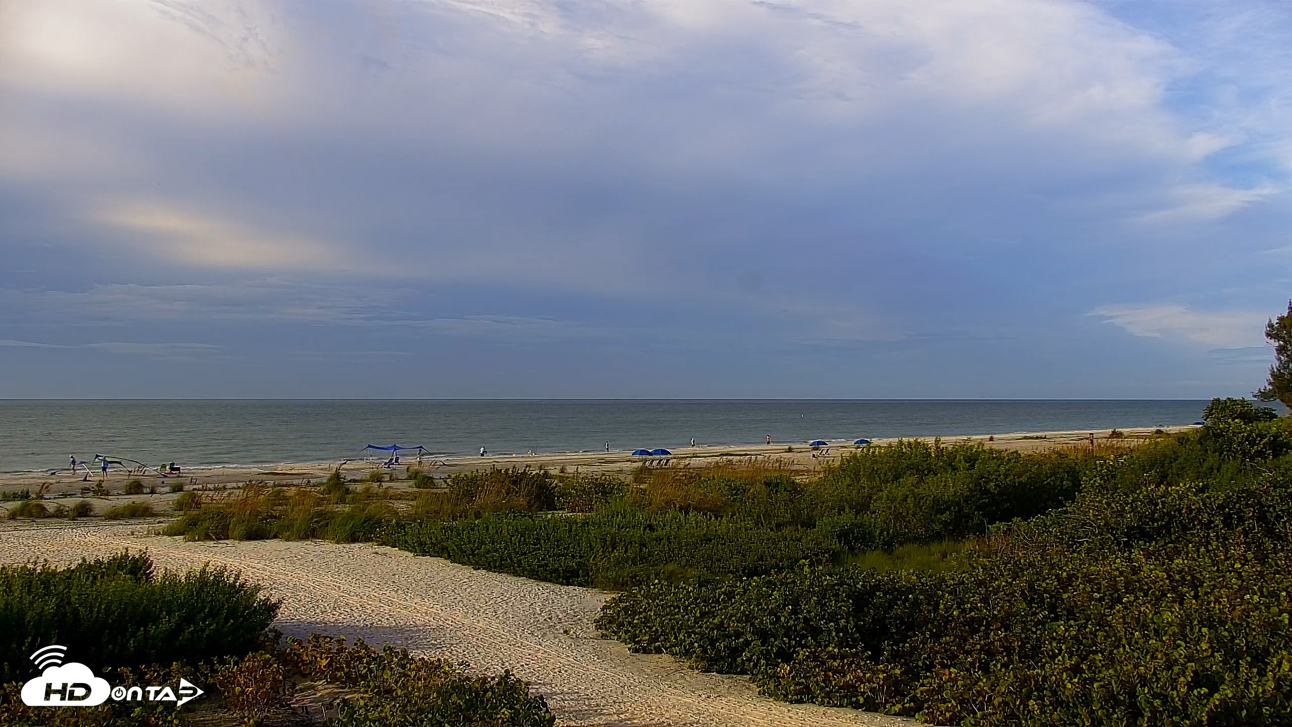 Snapshot of Sanibel Island Florida Live Beach Webcam taken Oct 1, 2026, 8:42am EDT