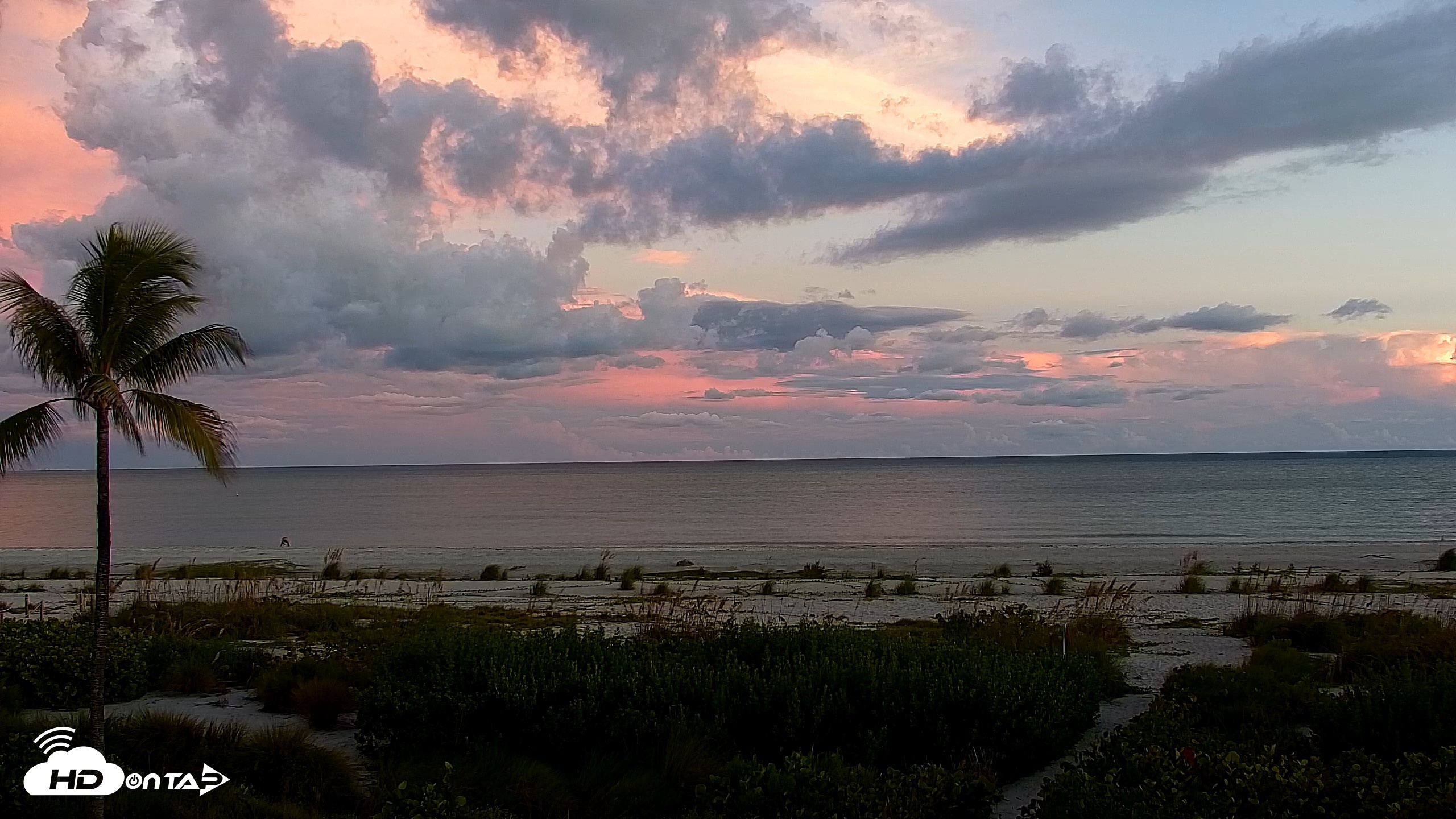 Snapshot of Sanibel Island Florida Live Beach Webcam taken Sep 20, 2026, 7:32pm EDT