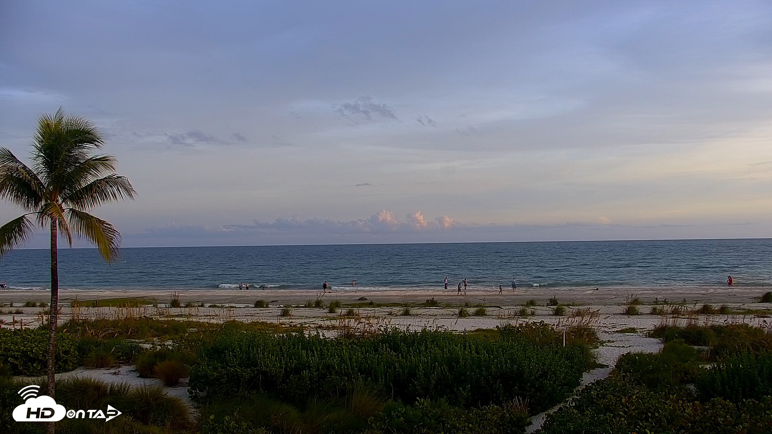 Snapshot of Sanibel Island Florida Live Beach Webcam taken Oct 3, 2026, 7:01pm EDT