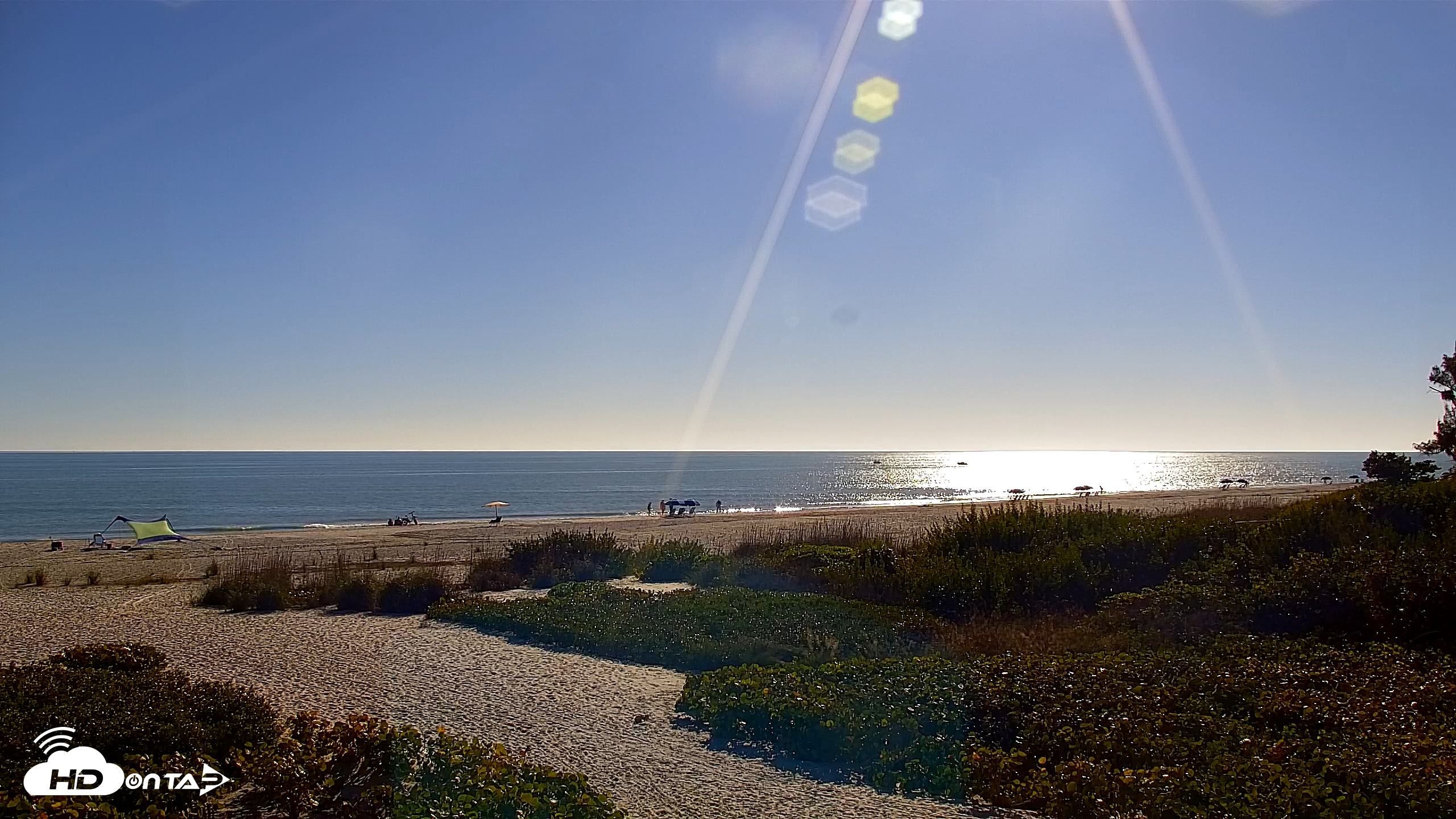 Snapshot of Sanibel Island Florida Live Beach Webcam taken Jan 6, 2026, 3:21pm EST