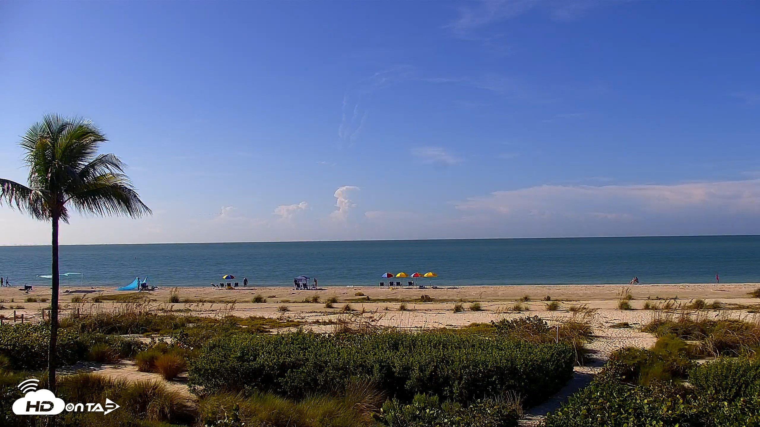 Snapshot of Sanibel Island Florida Live Beach Webcam taken Aug 6, 2026, 9:13am EDT