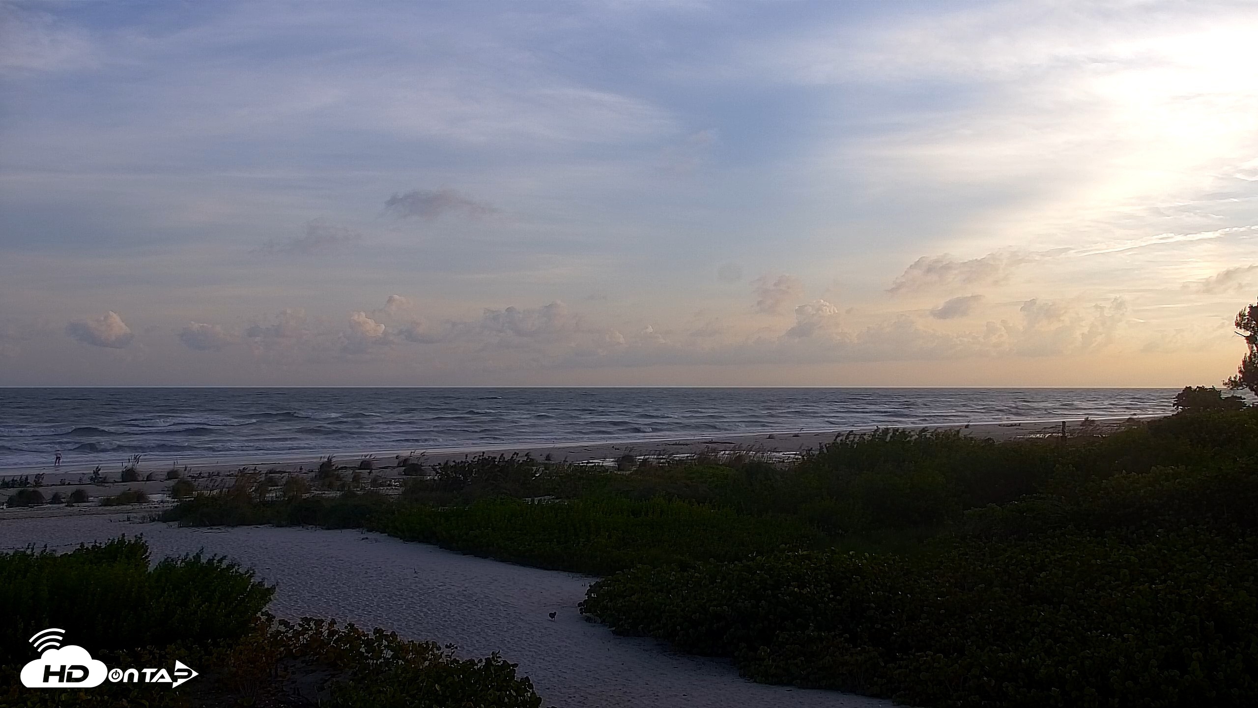 Snapshot of Sanibel Island Florida Live Beach Webcam taken Oct 9, 2026, 6:40pm EDT