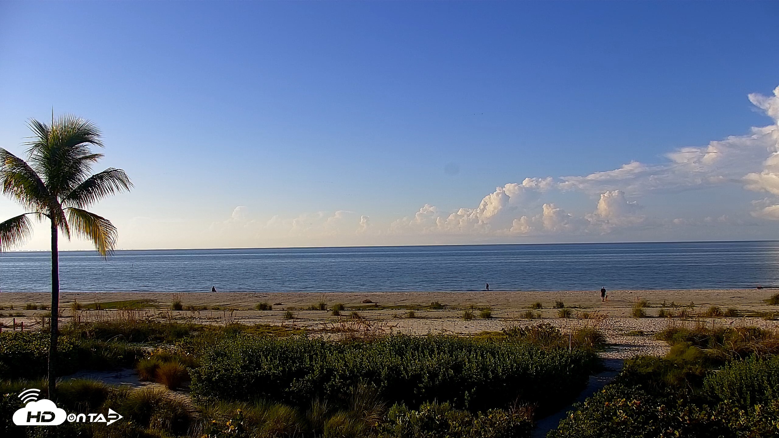 Snapshot of Sanibel Island Florida Live Beach Webcam taken Sep 14, 2026, 8:20am EDT