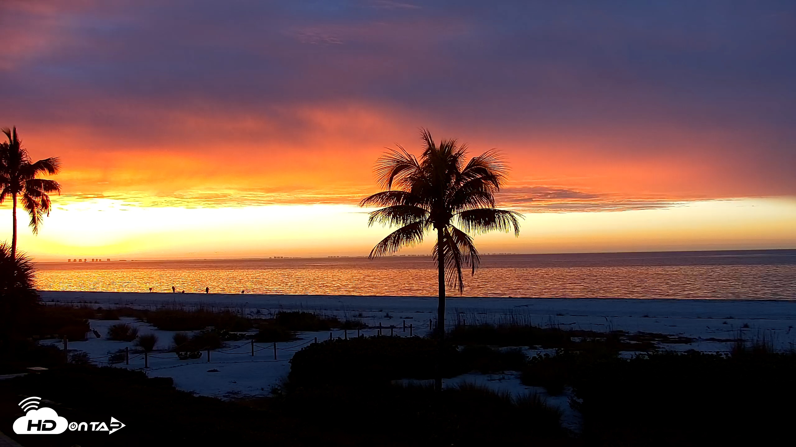 Snapshot of Sanibel Island Florida Live Beach Webcam taken Feb 5, 2026, 7:10am EST