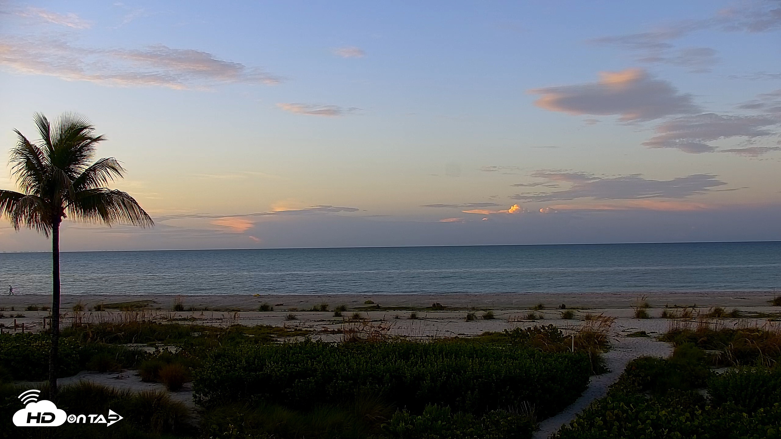 Snapshot of Sanibel Island Florida Live Beach Webcam taken Aug 6, 2026, 7:01am EDT