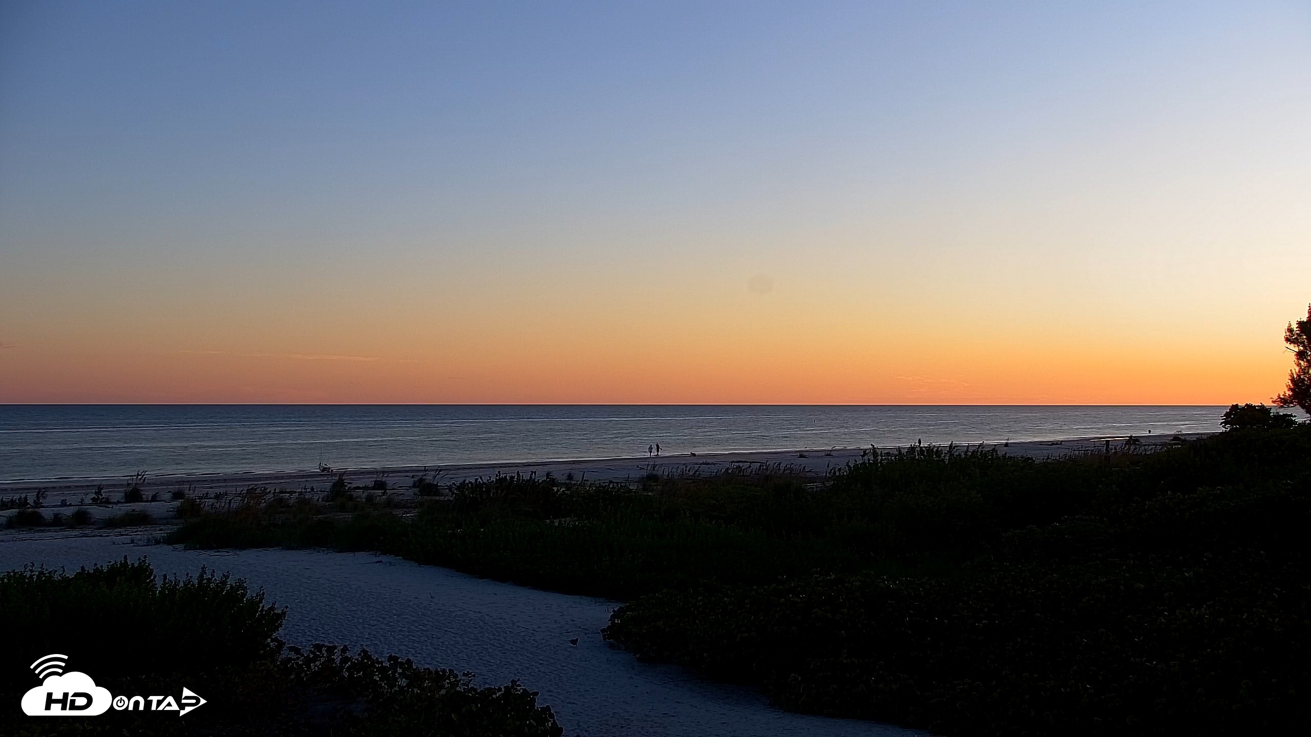 Snapshot of Sanibel Island Florida Live Beach Webcam taken Oct 14, 2026, 6:55pm EDT