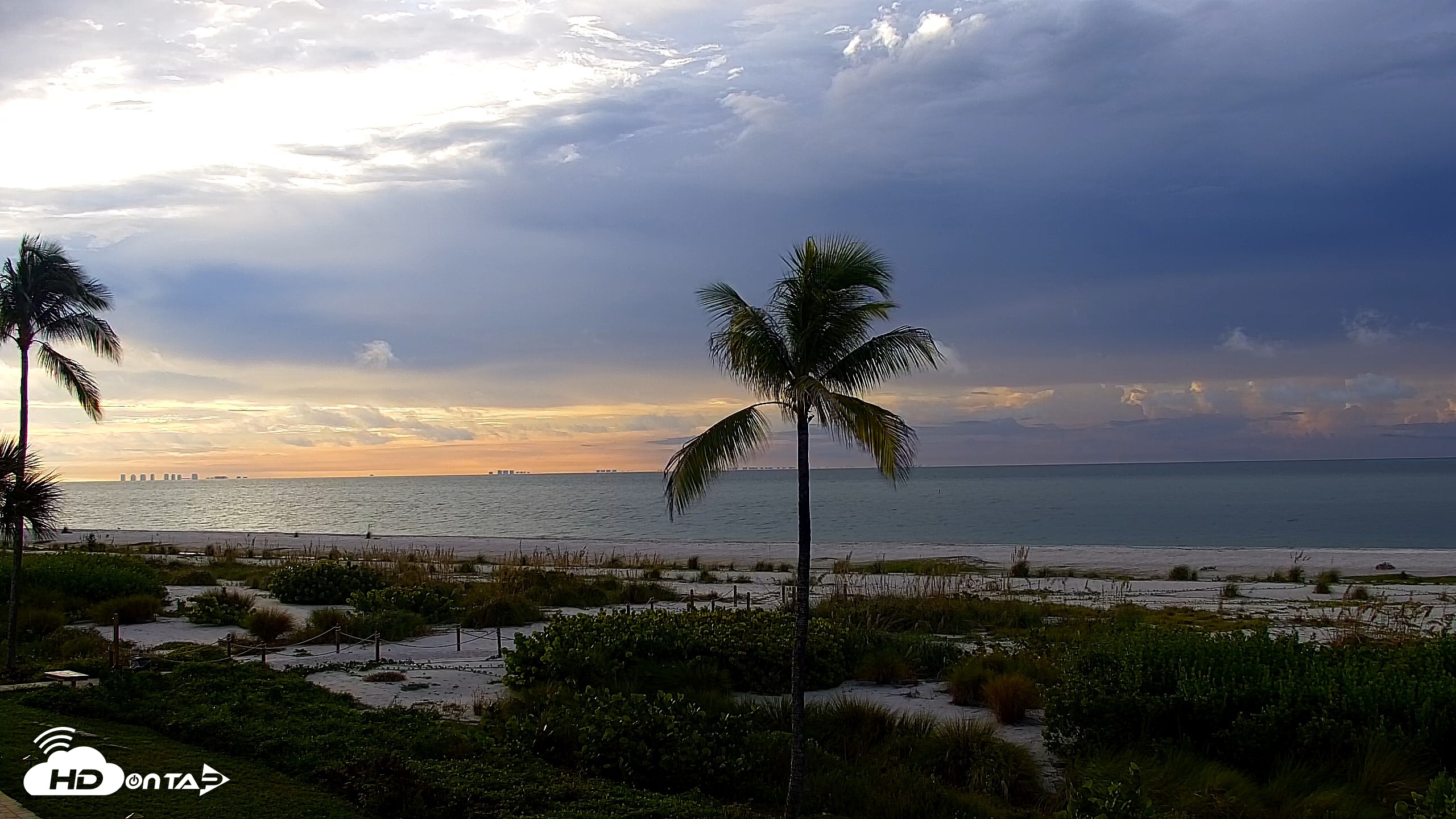 Snapshot of Sanibel Island Florida Live Beach Webcam taken Sep 21, 2026, 7:56am EDT