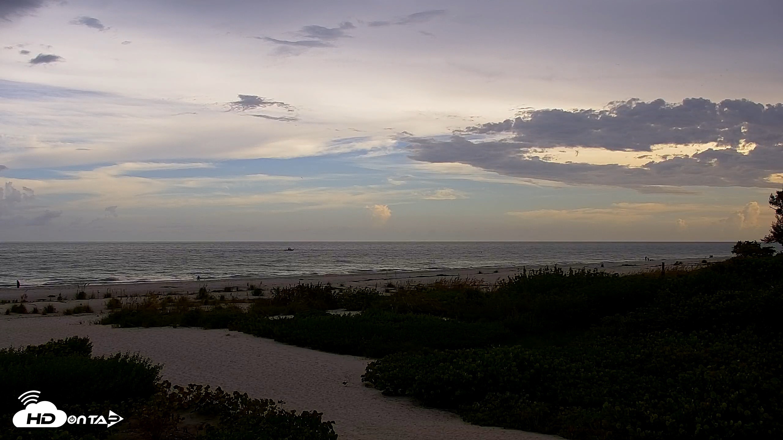 Snapshot of Sanibel Island Florida Live Beach Webcam taken Aug 9, 2026, 6:52pm EDT