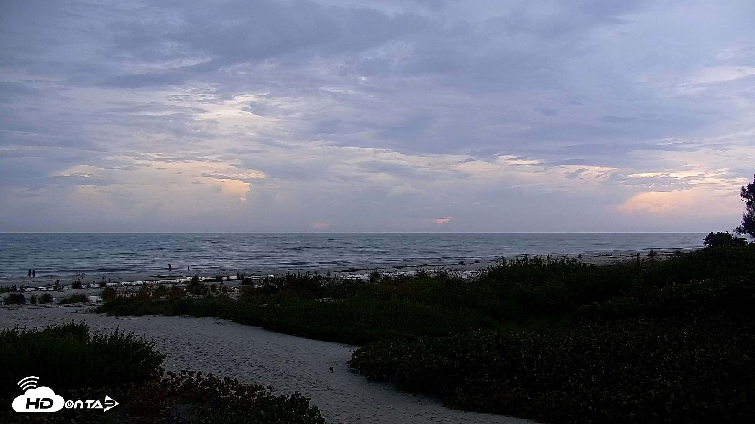 Snapshot of Sanibel Island Florida Live Beach Webcam taken Oct 7, 2026, 7:07pm EDT