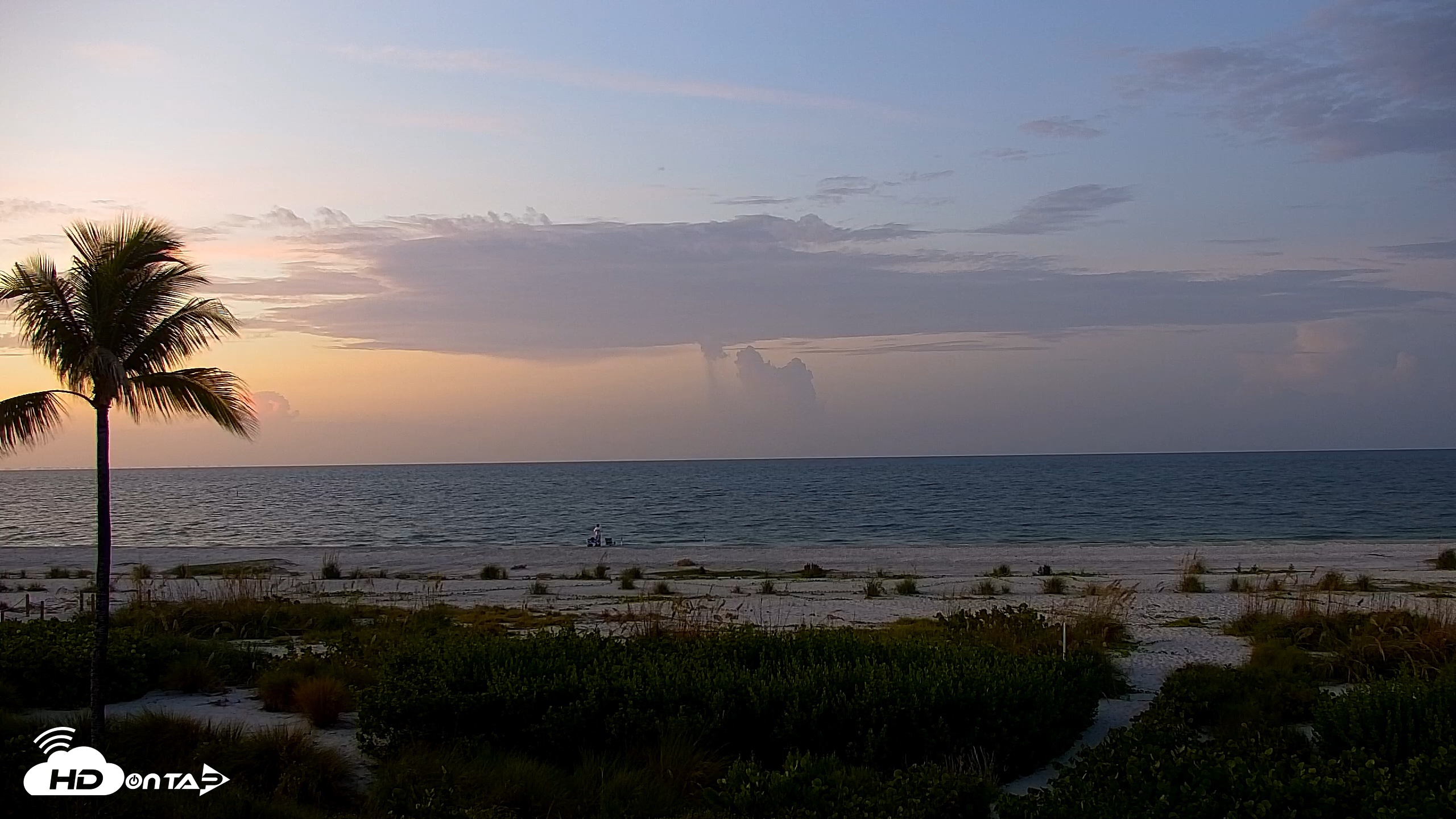 Snapshot of Sanibel Island Florida Live Beach Webcam taken Aug 25, 2026, 6:51am EDT