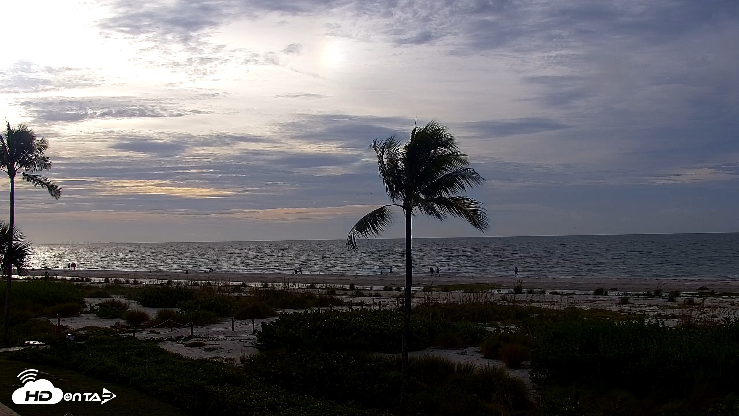 Snapshot of Sanibel Island Florida Live Beach Webcam taken Oct 3, 2026, 8:27am EDT