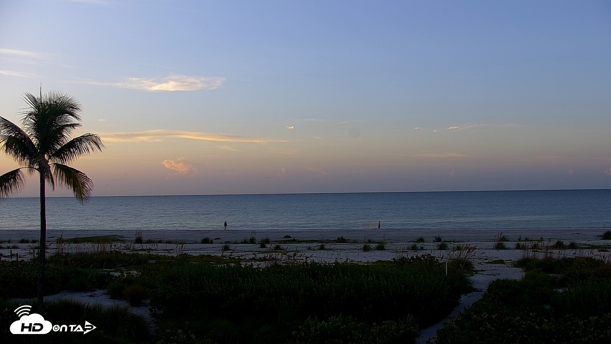 Snapshot of Sanibel Island Florida Live Beach Webcam taken Sep 16, 2026, 7:22am EDT