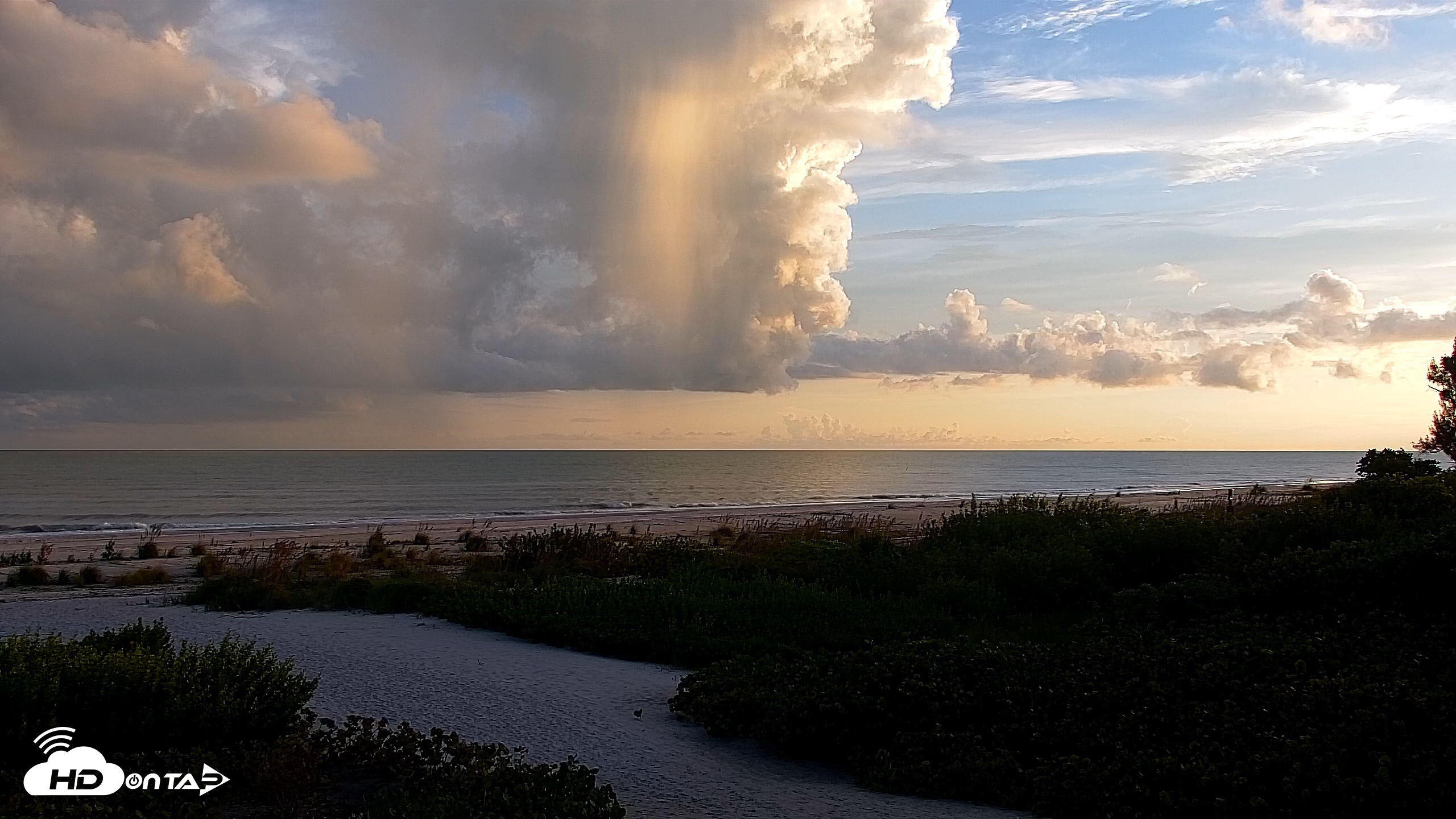 Snapshot of Sanibel Island Florida Live Beach Webcam taken Oct 11, 2026, 6:47pm EDT
