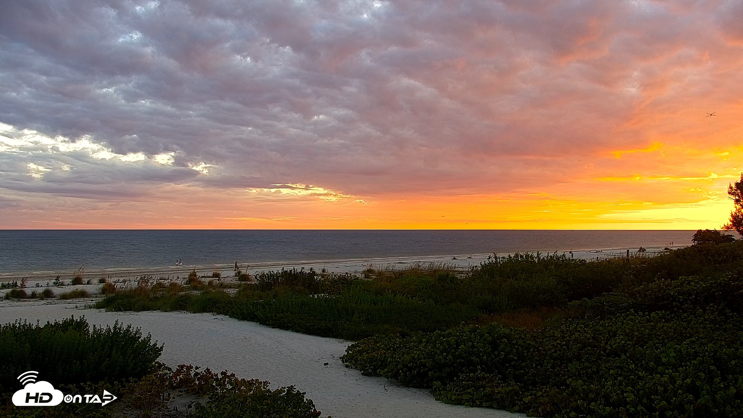 Snapshot of Sanibel Island Florida Live Beach Webcam taken Oct 23, 2026, 6:50pm EDT