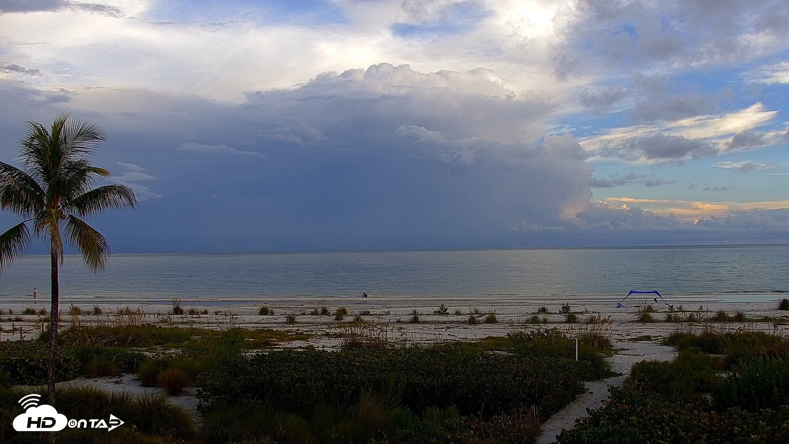 Snapshot of Sanibel Island Florida Live Beach Webcam taken Oct 16, 2026, 6:35pm EDT