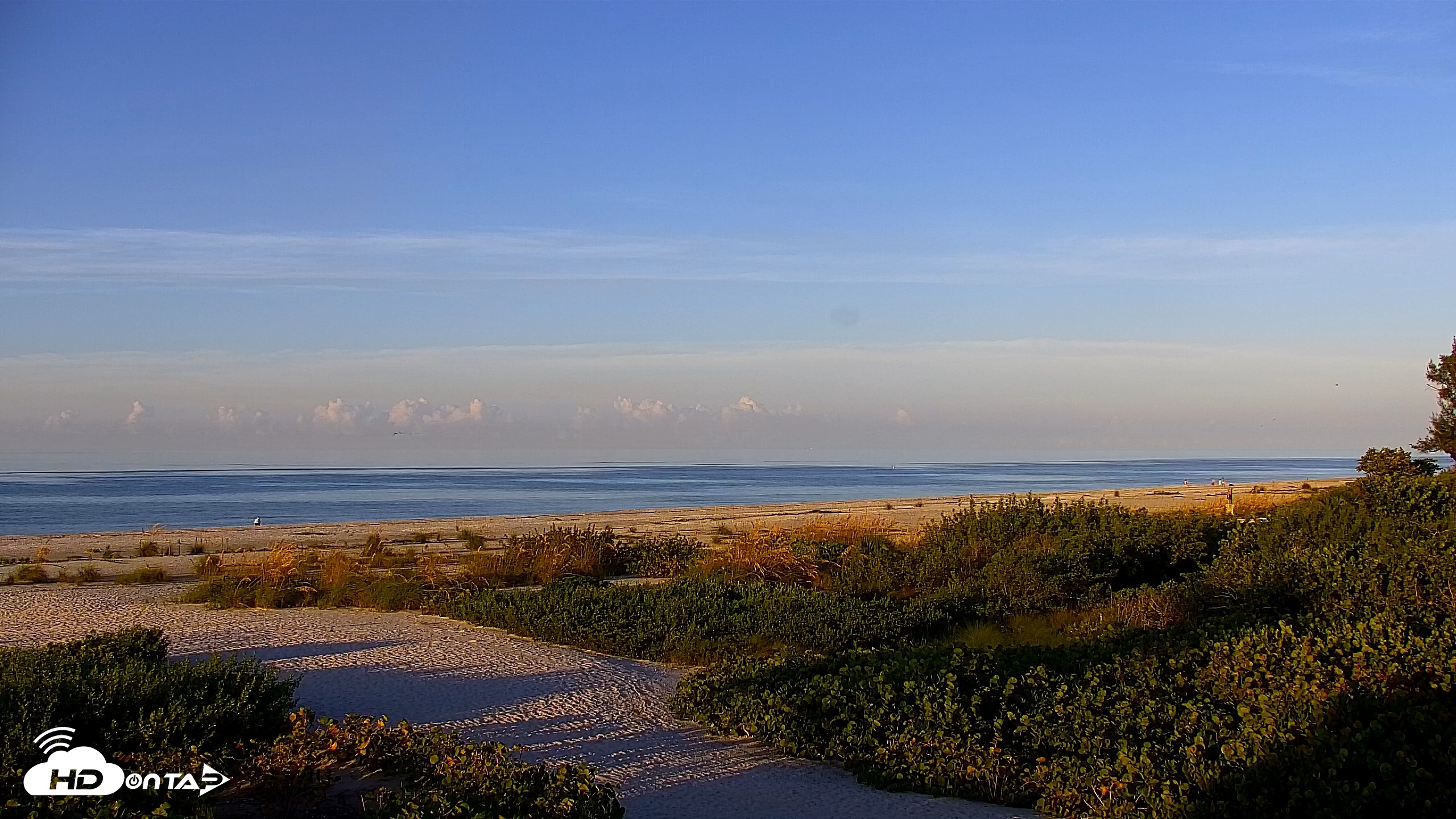 Snapshot of Sanibel Island Florida Live Beach Webcam taken Aug 12, 2026, 7:35am EDT