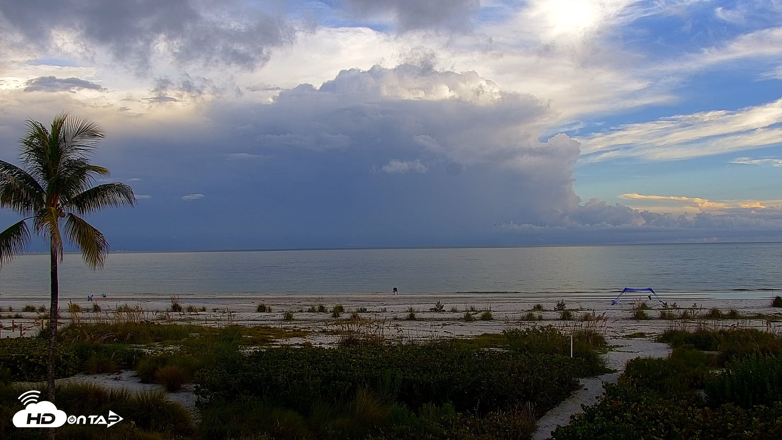 Snapshot of Sanibel Island Florida Live Beach Webcam taken Oct 16, 2026, 6:31pm EDT