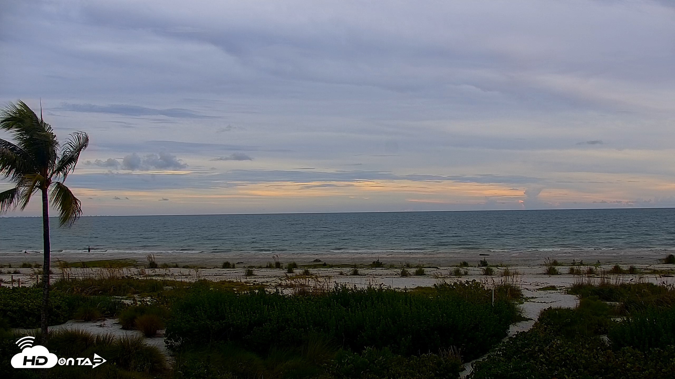Snapshot of Sanibel Island Florida Live Beach Webcam taken Oct 6, 2026, 6:41pm EDT