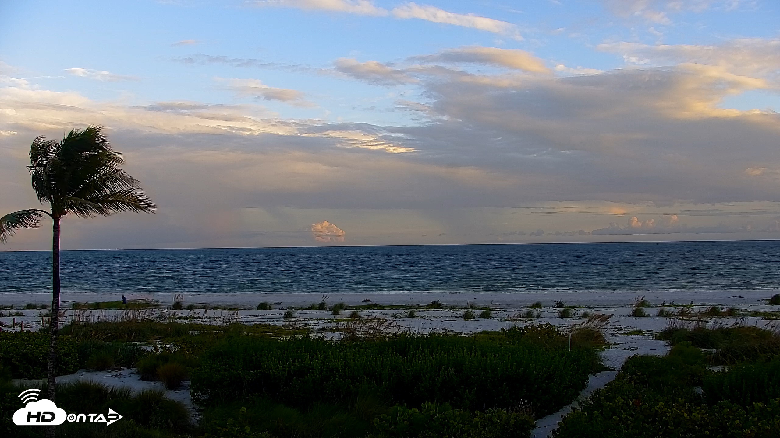 Snapshot of Sanibel Island Florida Live Beach Webcam taken Sep 17, 2026, 7:12pm EDT