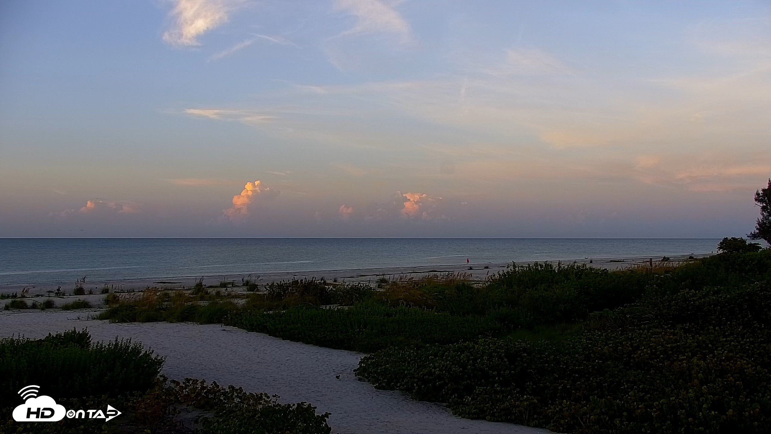 Snapshot of Sanibel Island Florida Live Beach Webcam taken Sep 16, 2026, 7:23am EDT