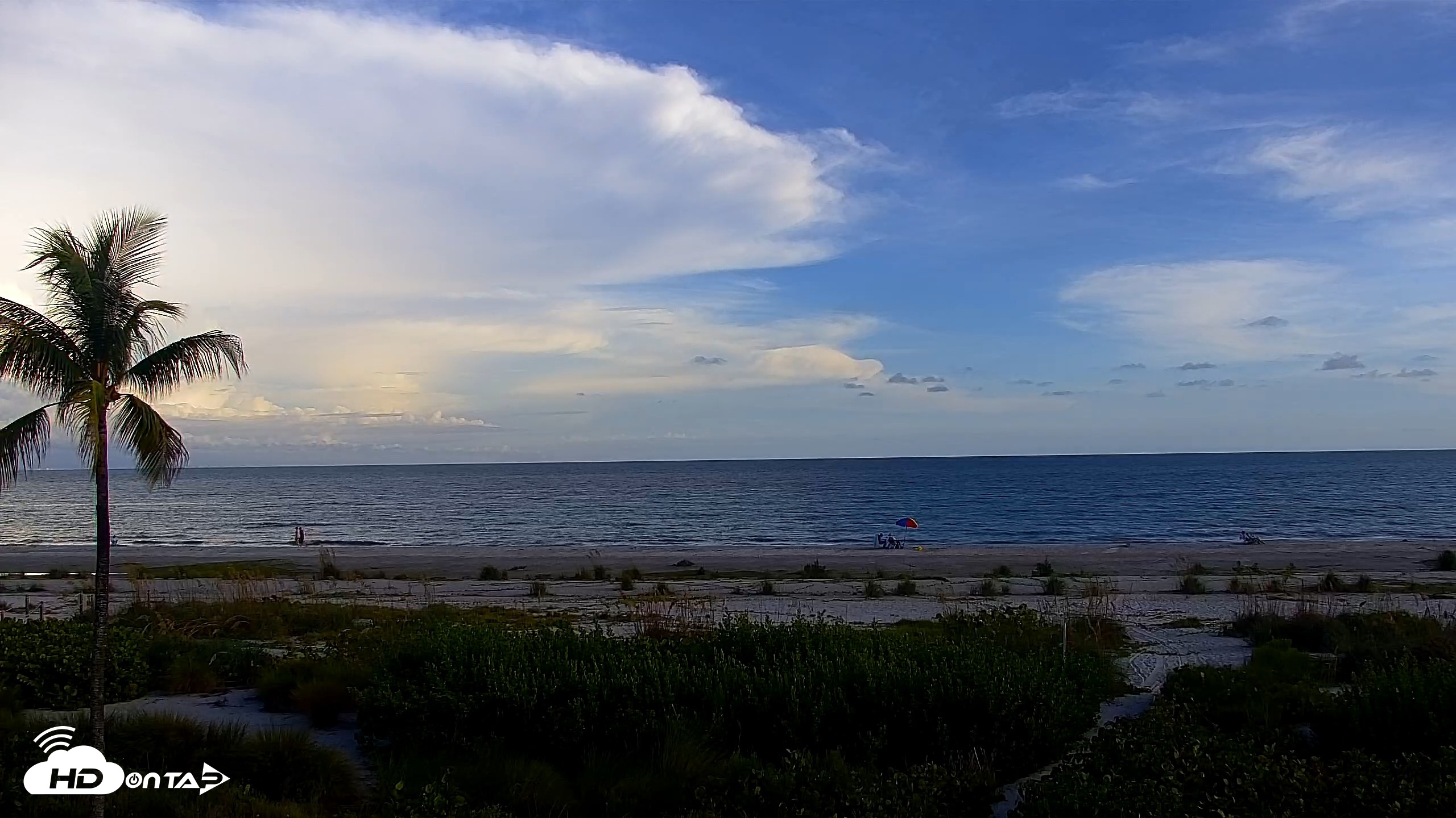 Snapshot of Sanibel Island Florida Live Beach Webcam taken Oct 5, 2026, 5:59pm EDT