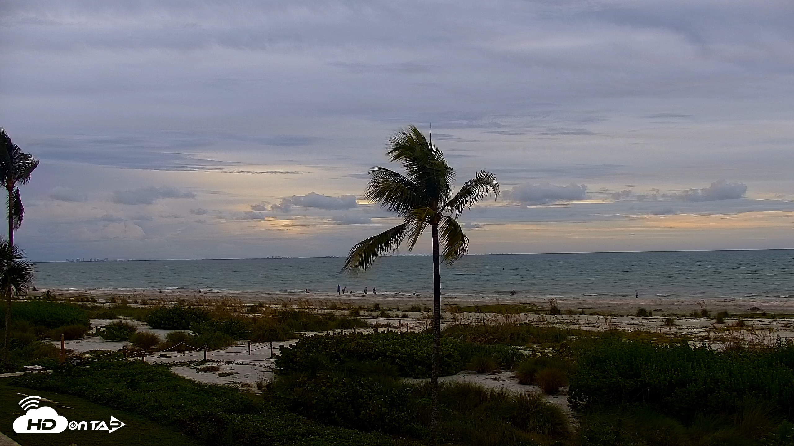Snapshot of Sanibel Island Florida Live Beach Webcam taken Oct 6, 2026, 6:34pm EDT