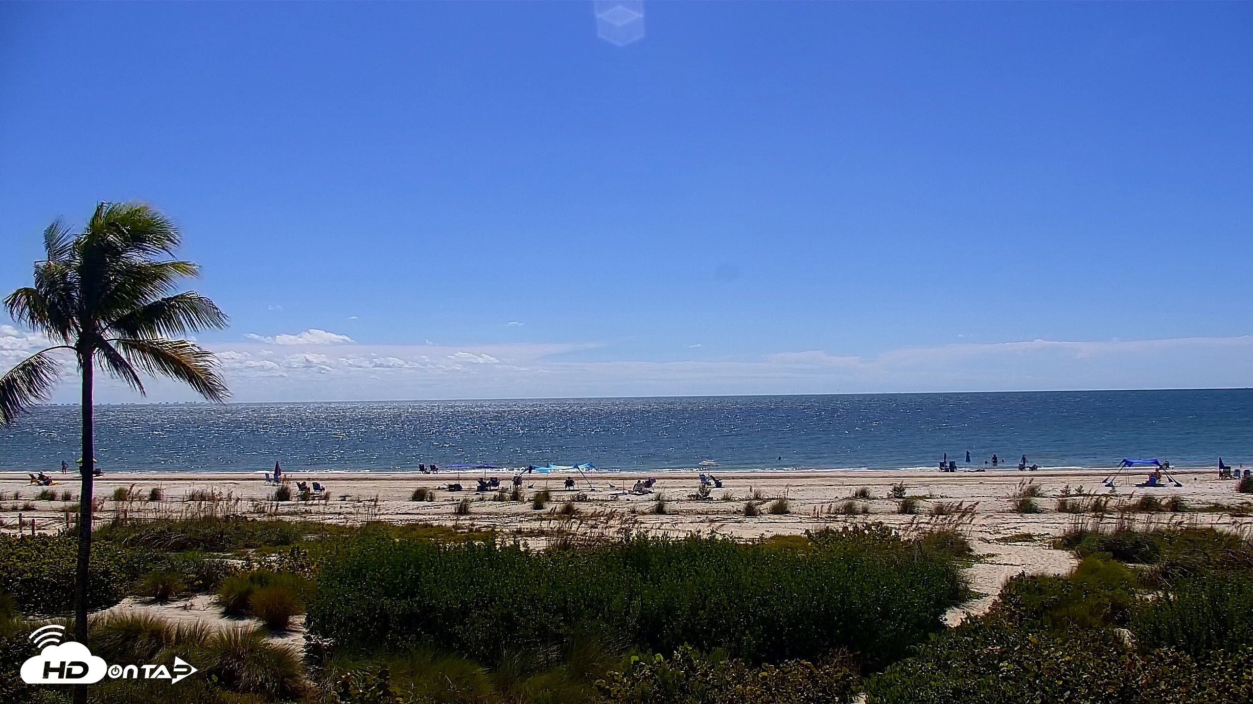 Snapshot of Sanibel Island Florida Live Beach Webcam taken Oct 14, 2026, 11:57am EDT