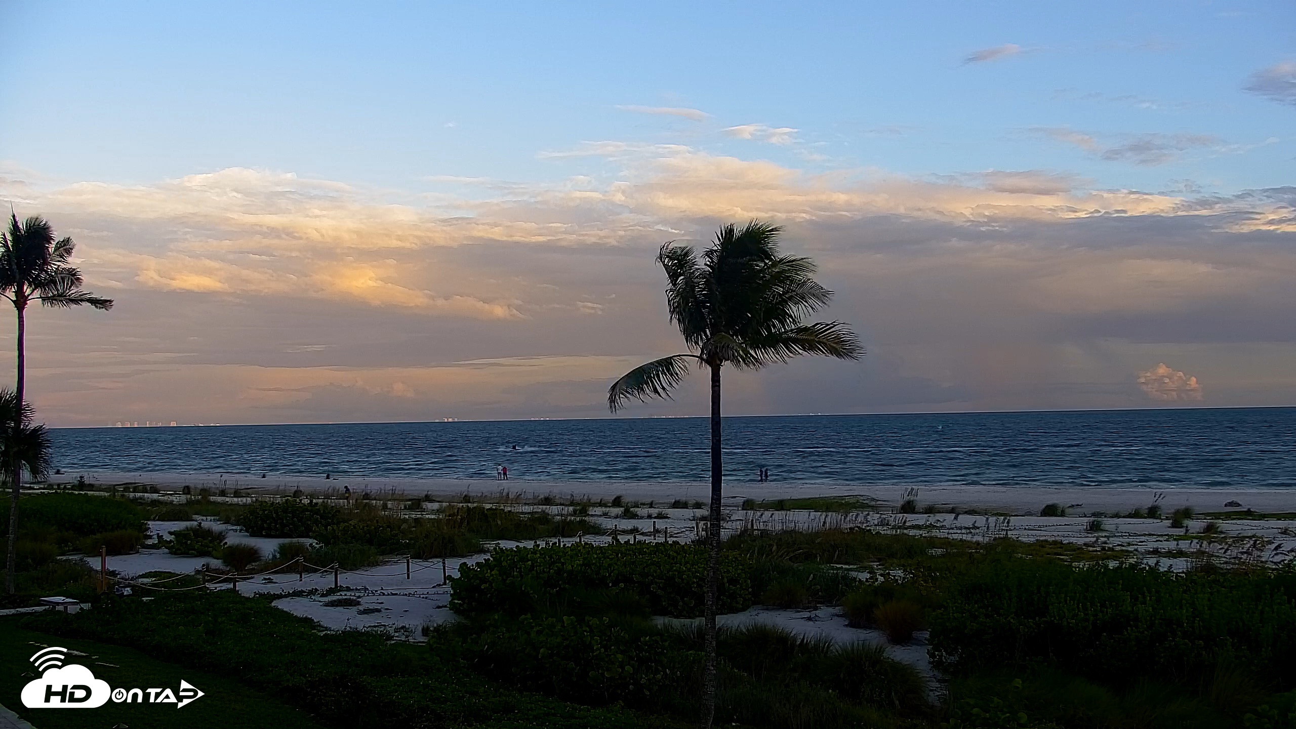Snapshot of Sanibel Island Florida Live Beach Webcam taken Sep 17, 2026, 7:14pm EDT