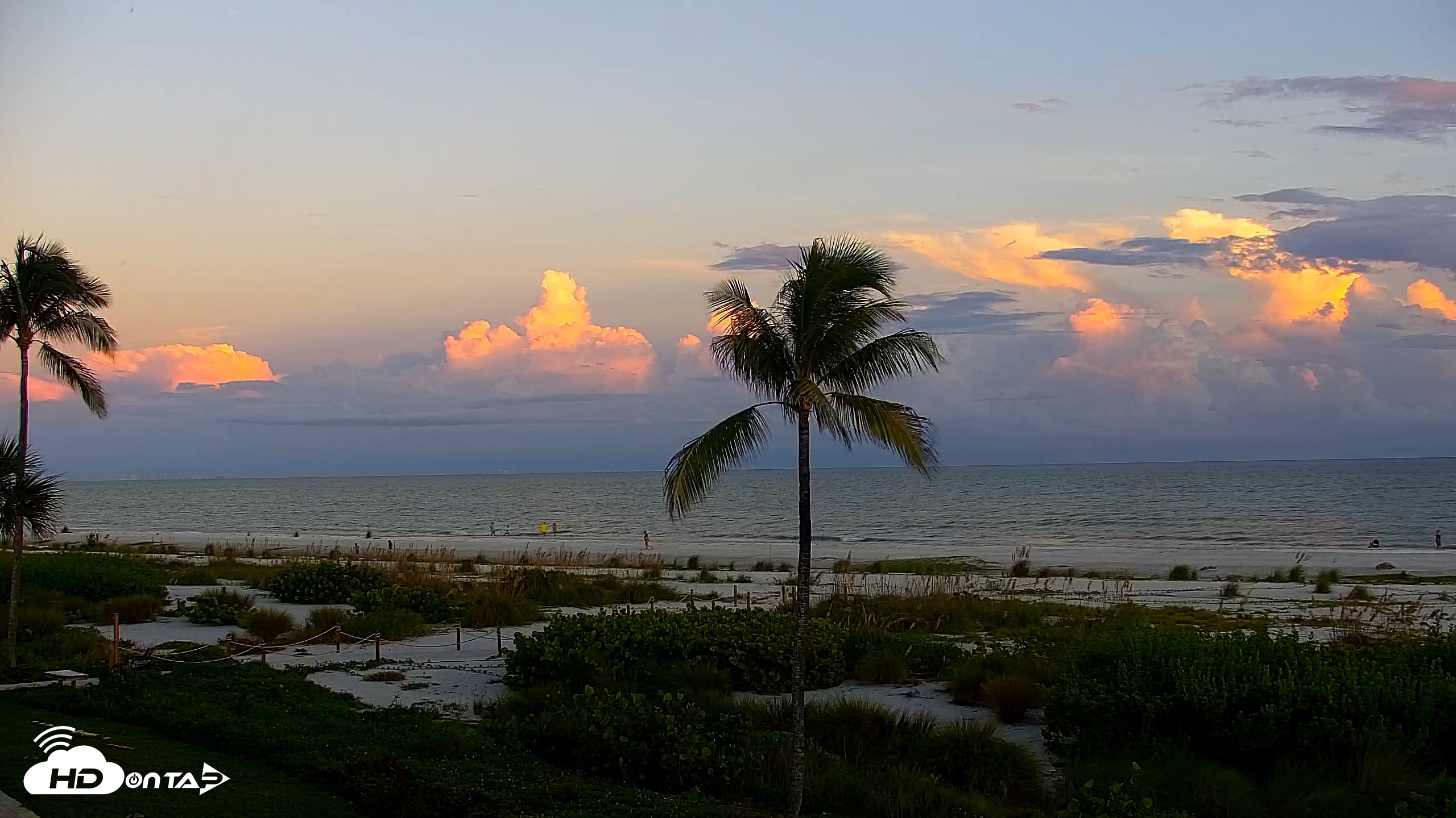 Snapshot of Sanibel Island Florida Live Beach Webcam taken Sep 21, 2026, 7:27pm EDT