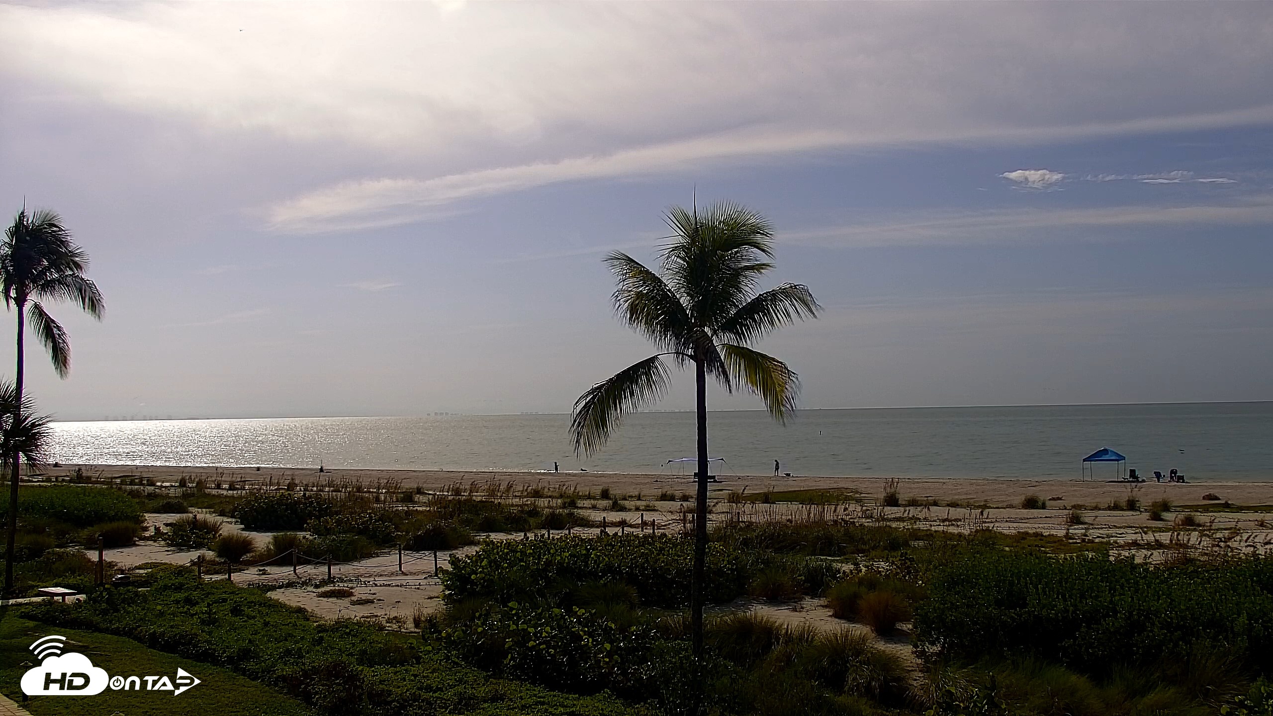 Snapshot of Sanibel Island Florida Live Beach Webcam taken Sep 16, 2026, 9:57am EDT