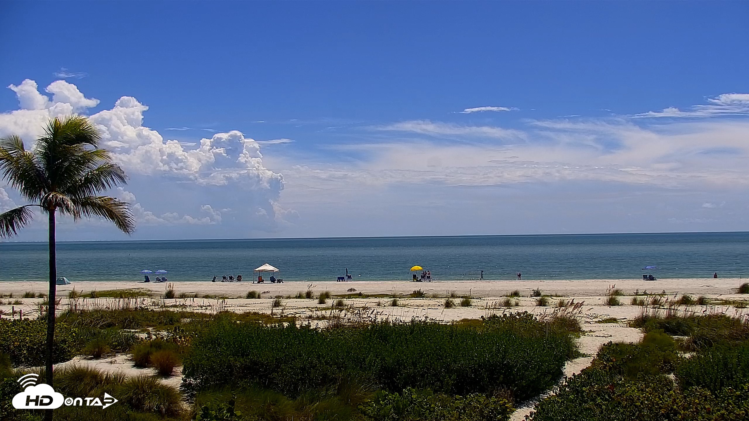 Snapshot of Sanibel Island Florida Live Beach Webcam taken Sep 21, 2026, 12:59pm EDT
