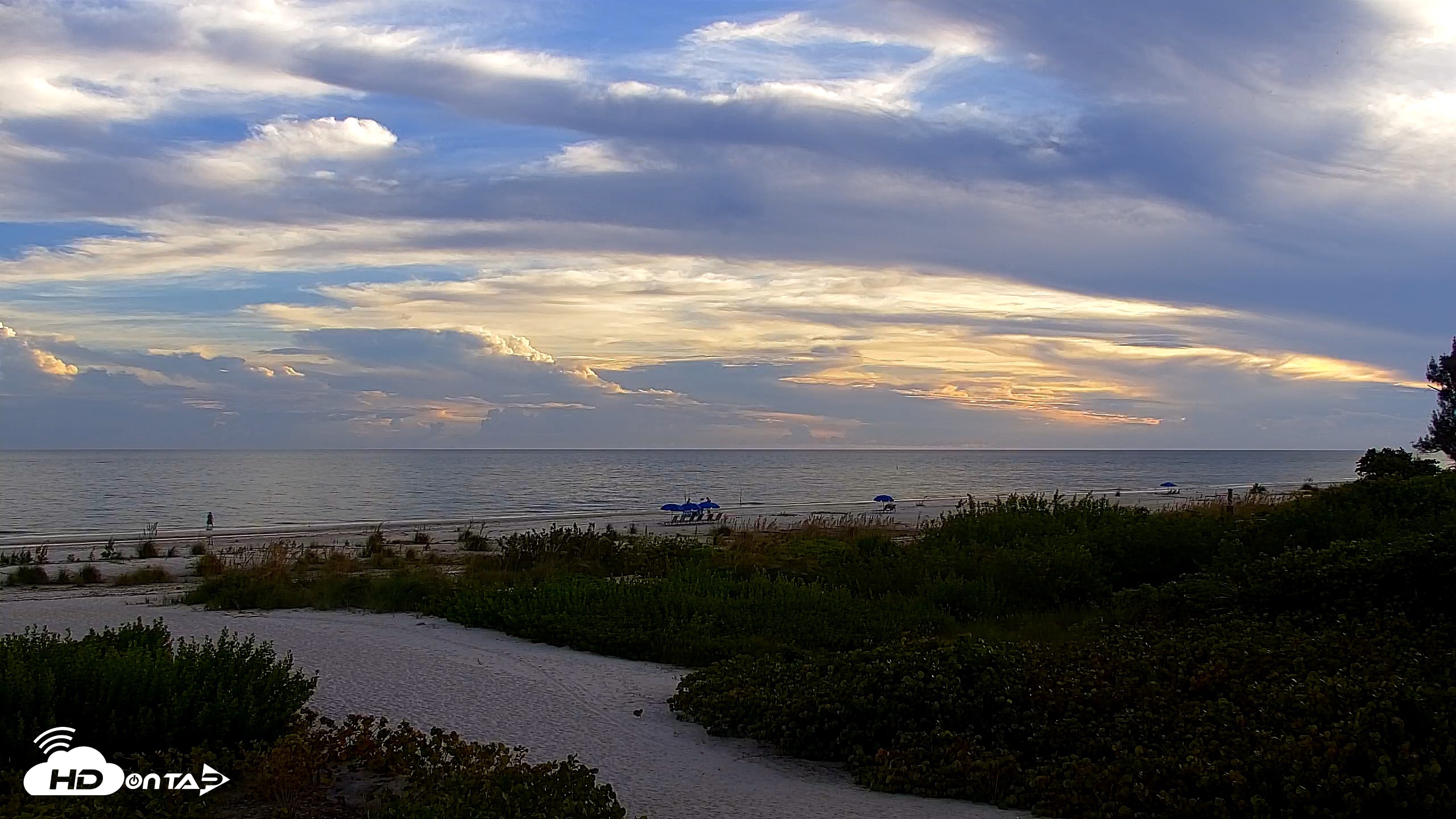 Snapshot of Sanibel Island Florida Live Beach Webcam taken Oct 16, 2026, 6:32pm EDT