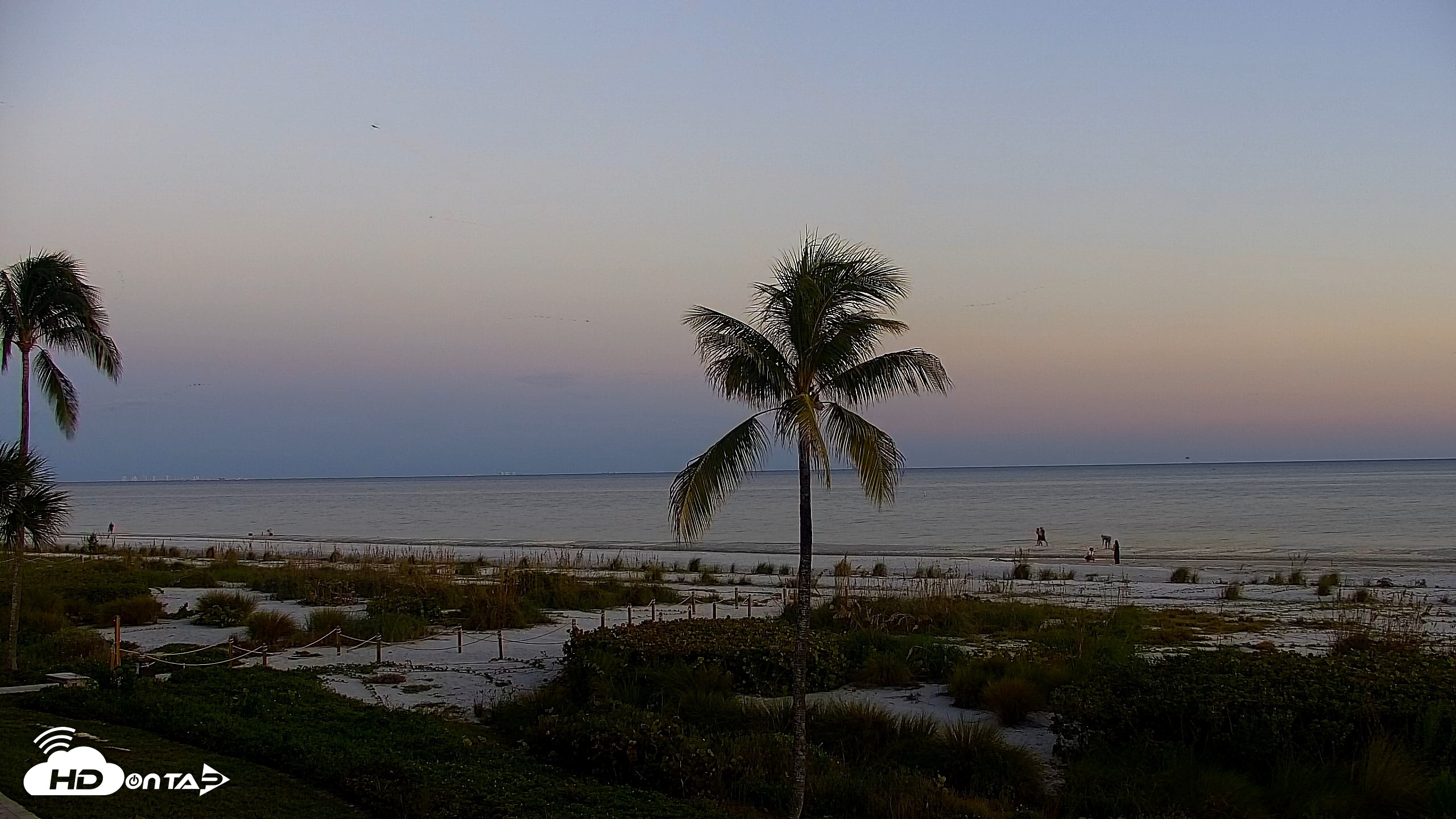 Snapshot of Sanibel Island Florida Live Beach Webcam taken Oct 21, 2026, 6:58pm EDT