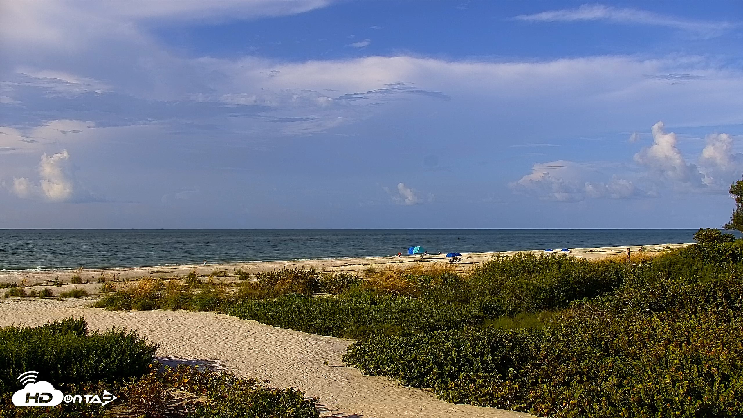 Snapshot of Sanibel Island Florida Live Beach Webcam taken Sep 13, 2026, 8:54am EDT