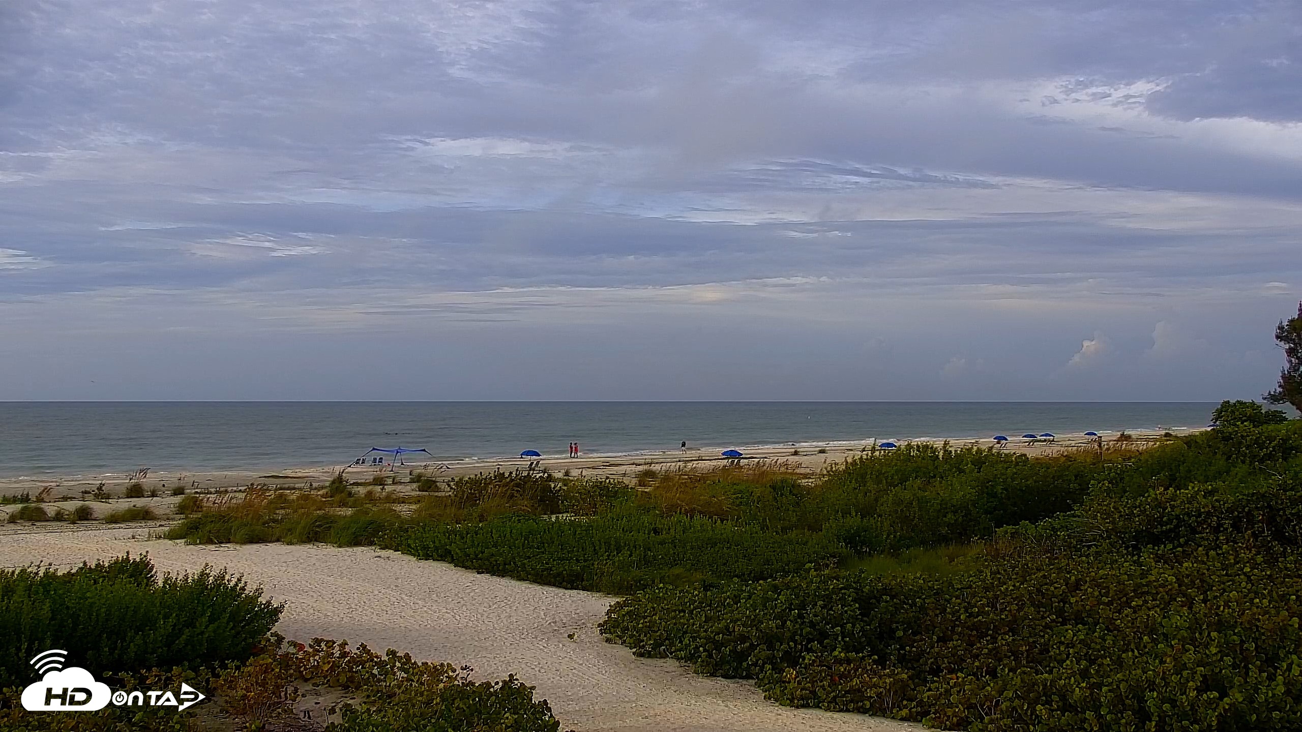 Snapshot of Sanibel Island Florida Live Beach Webcam taken Oct 3, 2026, 8:28am EDT