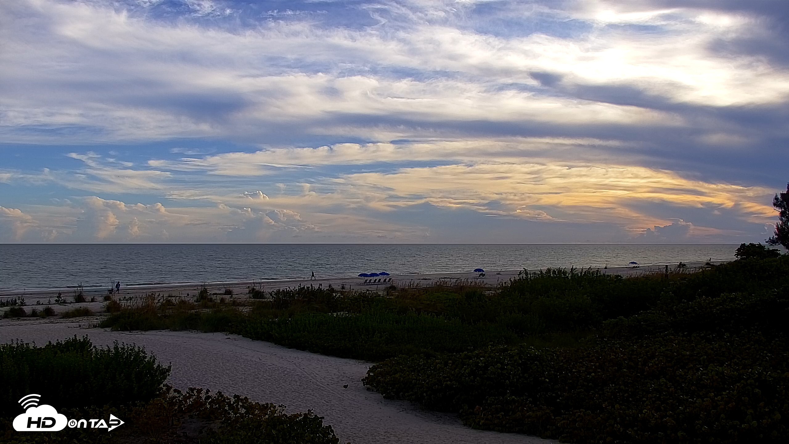 Snapshot of Sanibel Island Florida Live Beach Webcam taken Oct 16, 2026, 5:52pm EDT
