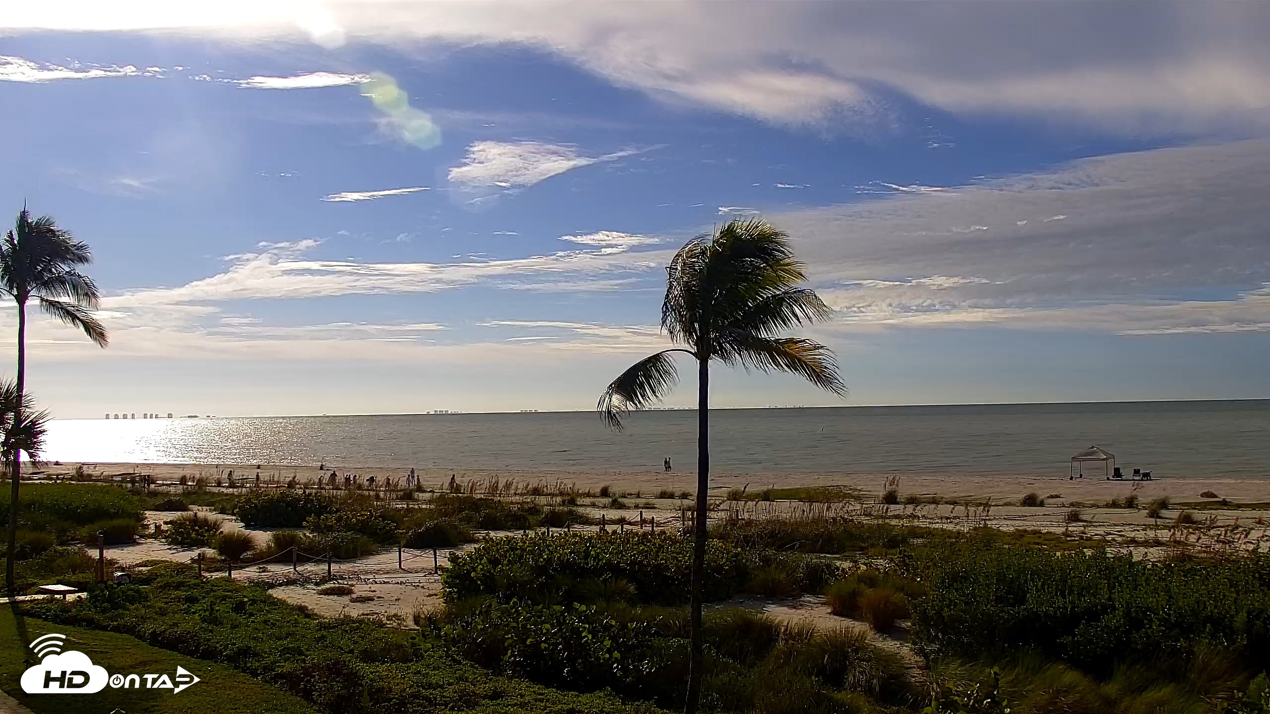 Snapshot of Sanibel Island Florida Live Beach Webcam taken Sep 19, 2026, 9:18am EDT