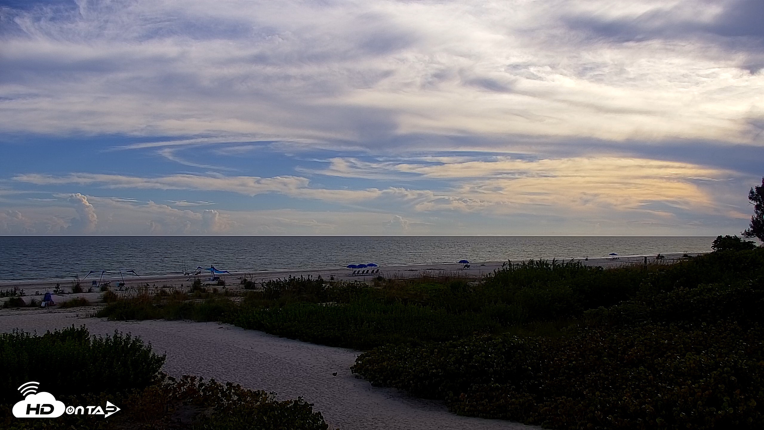 Snapshot of Sanibel Island Florida Live Beach Webcam taken Oct 16, 2026, 5:09pm EDT