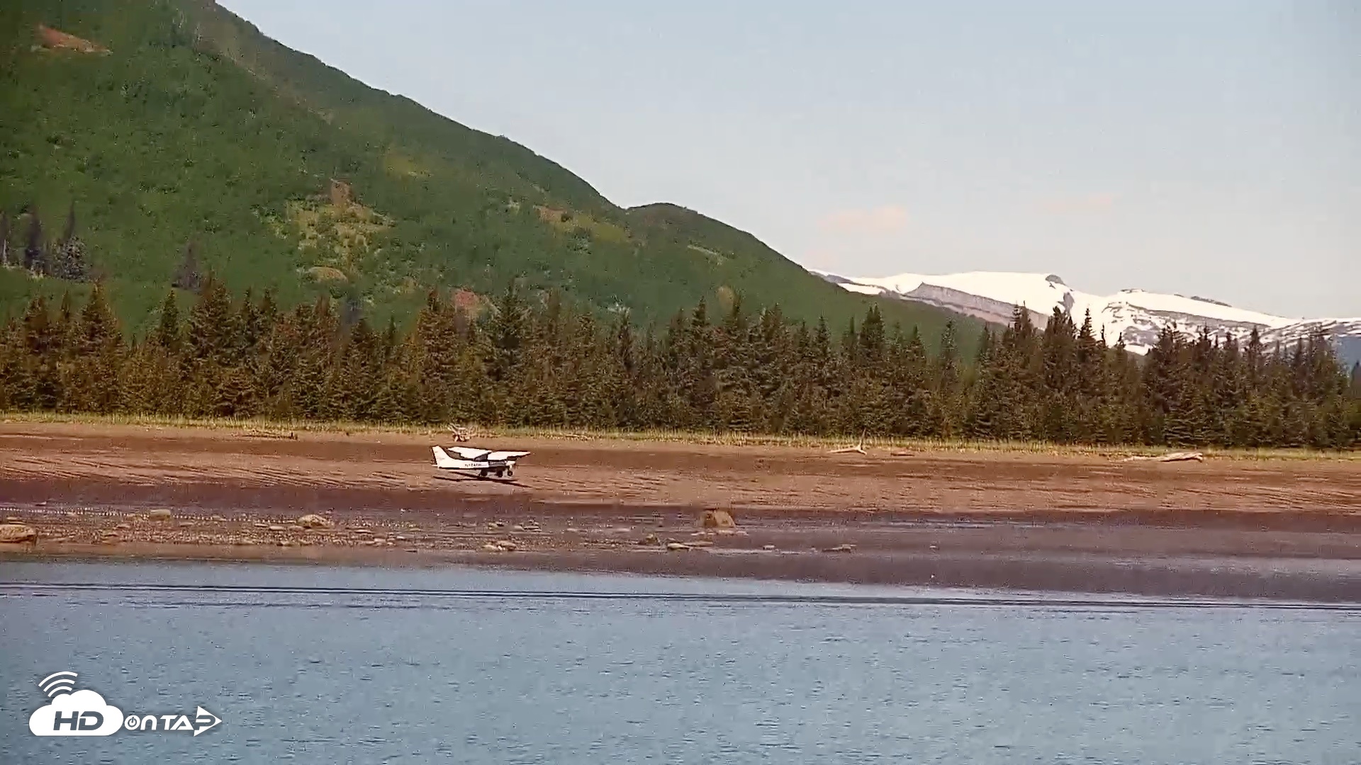 Snapshot of Cook Inlet Alaska Bear Viewing Live Cam taken Jun 18, 2026, 1:08pm AKDT