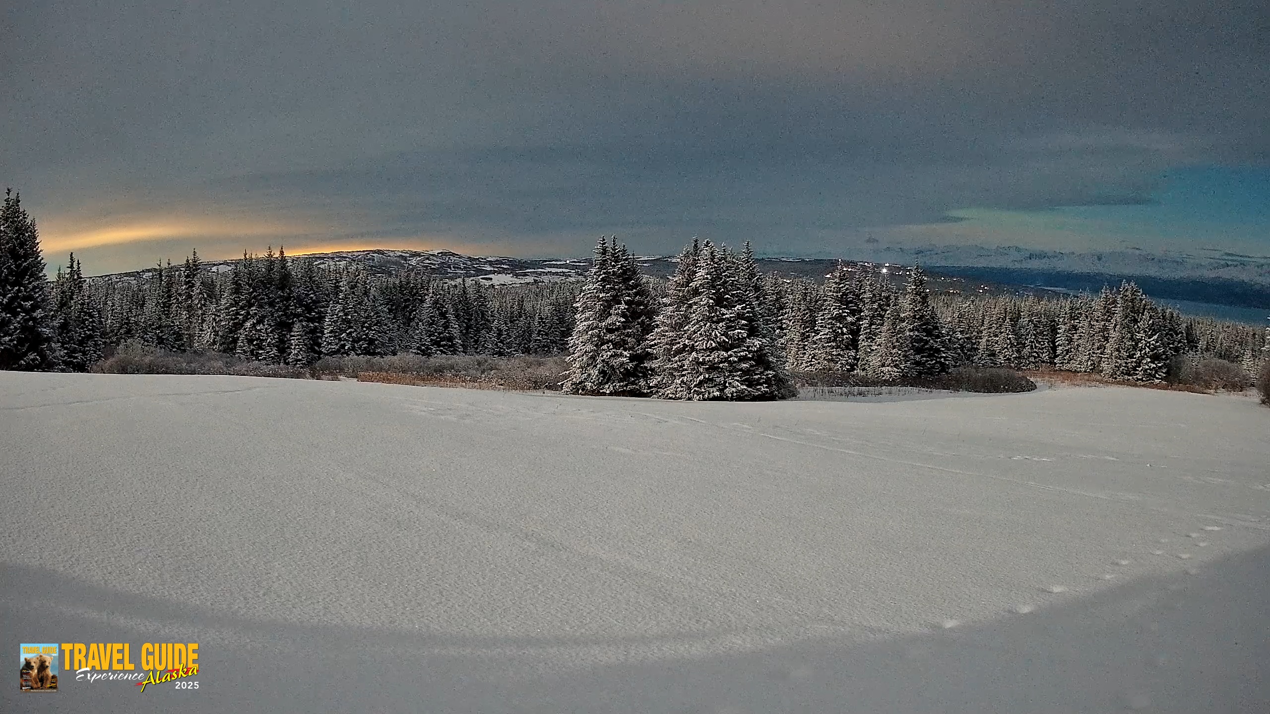 Snapshot of Inspiration Ridge - Homer Alaska Live Webcam taken Jan 28, 2026, 3:43am AKST